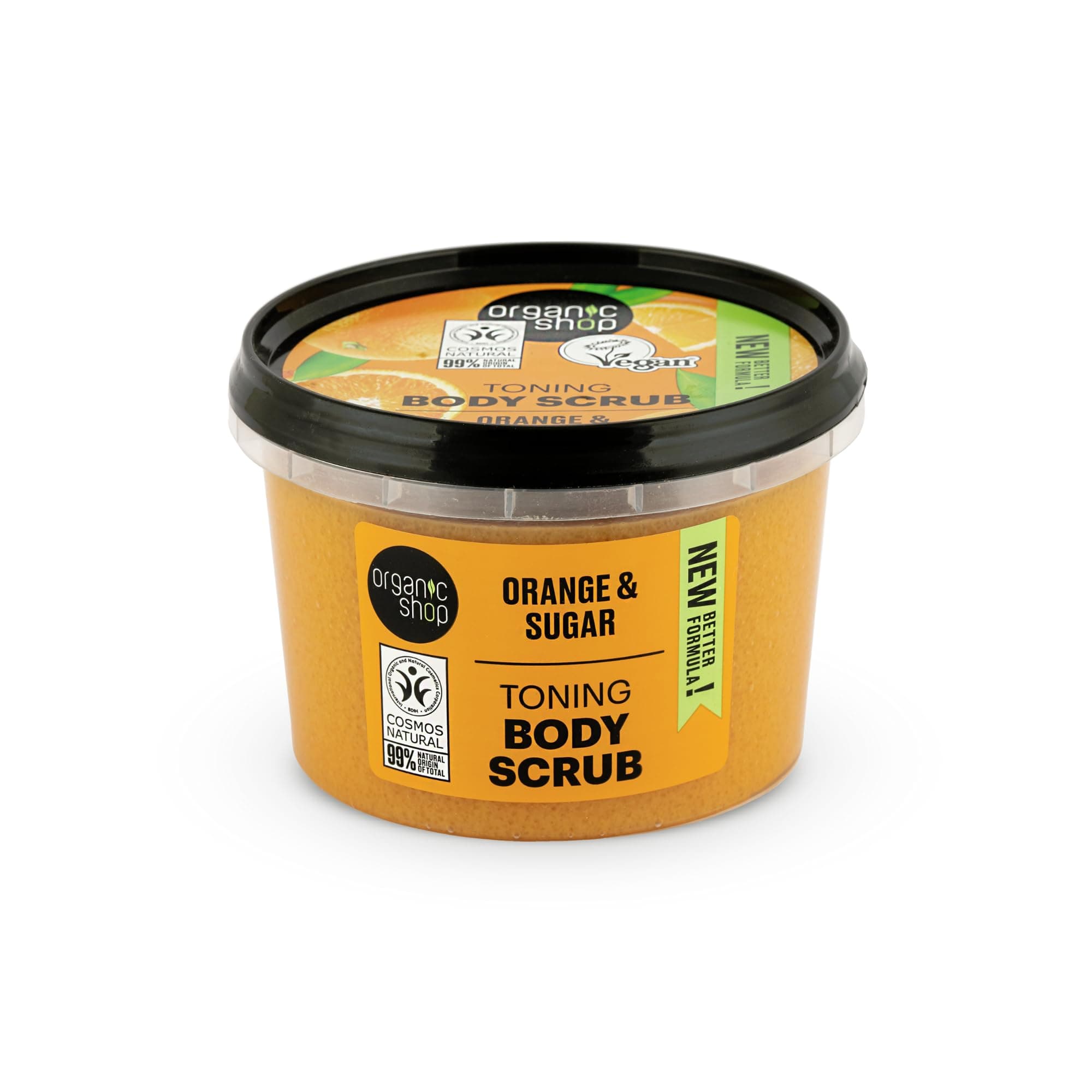 Organic Shop 250ml Body Scrub Toning Orange & Sugar