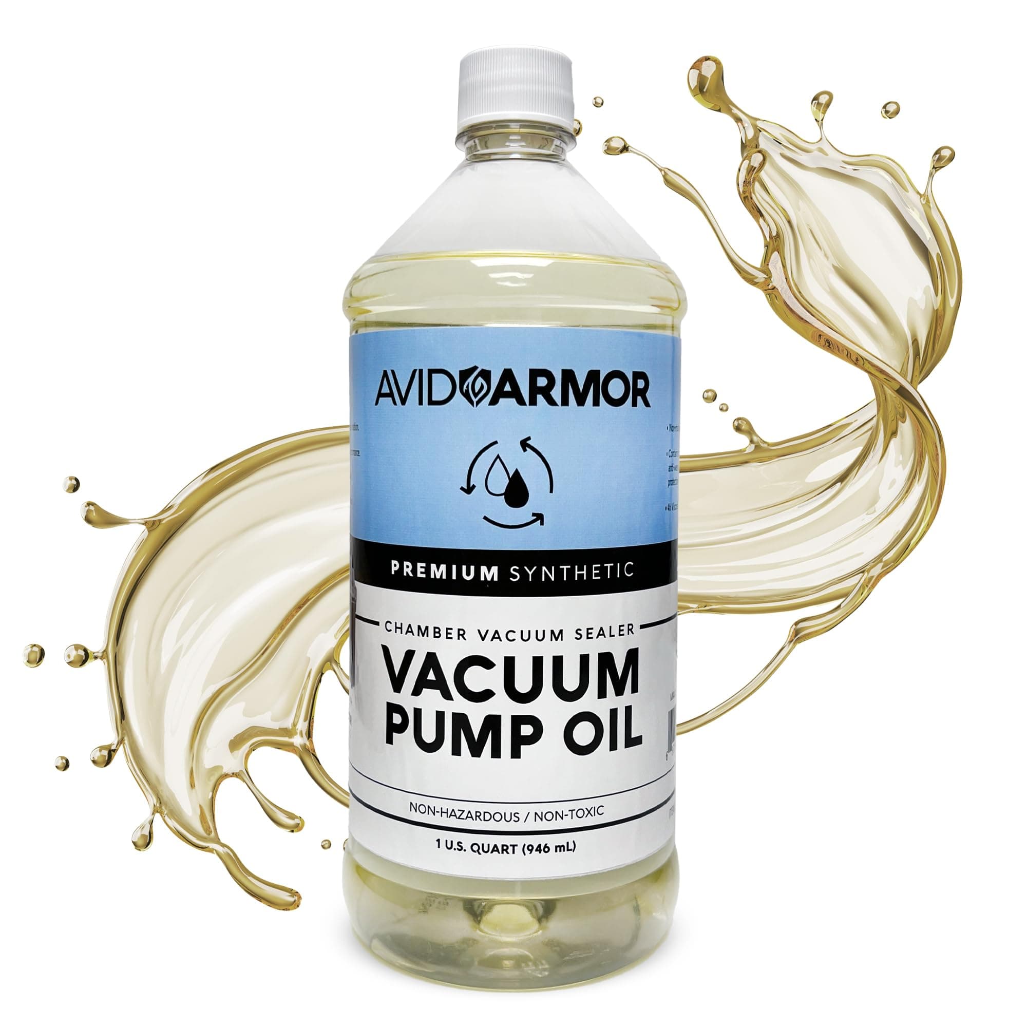 Premium Synthetic Vacuum Pump Oil – High-Performance 46 Viscosity, 32 oz (1 Quart) for Chamber Vacuum Sealers Machines