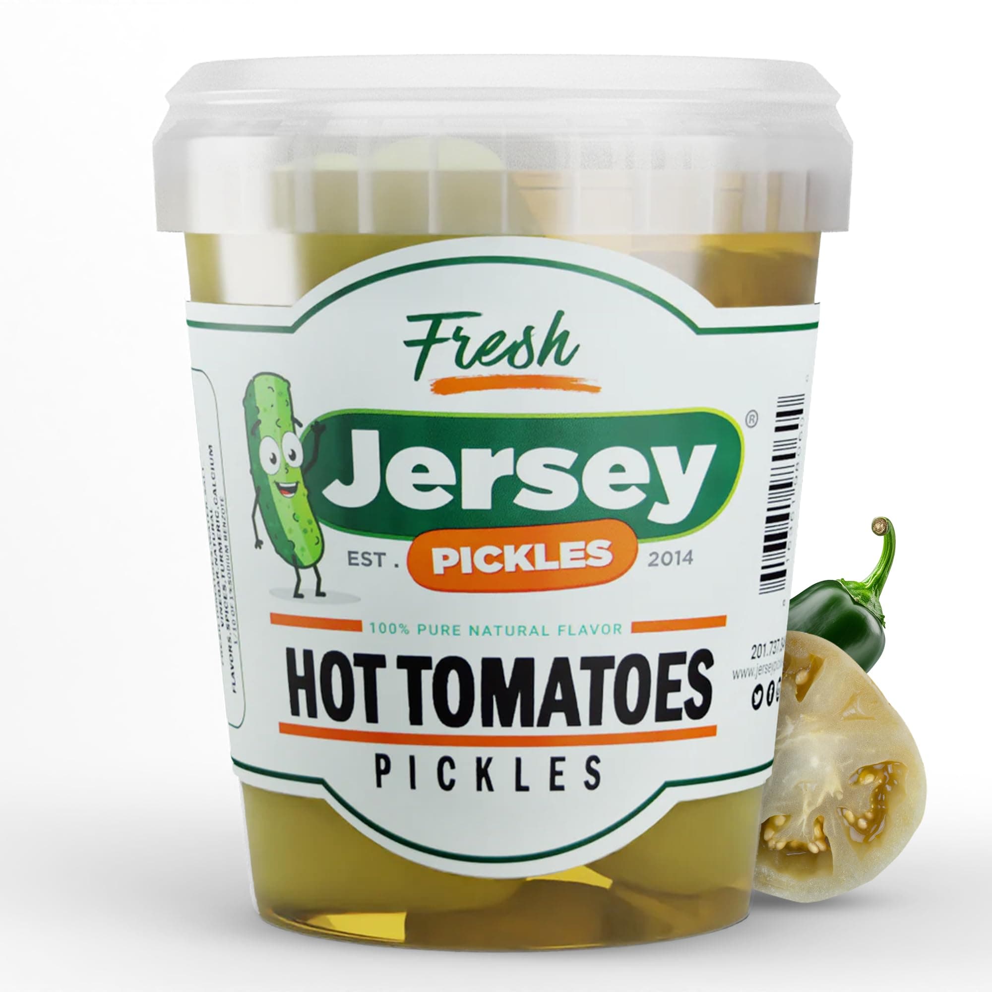 Hot Pickled Tomatoes (Quart) – Pickled Vegetable – Handcrafted Gourmet Topping for Sandwiches, Charcuterie & More