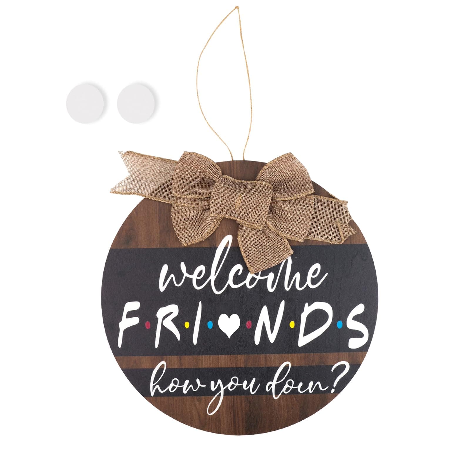 Welcome Sign for Front Door,Funny Fans Love Merchandise Friendly Gifts,Wooden Sign Front Porch Decor,Mothers Gifts for Mom Grandma Wife BestFriend