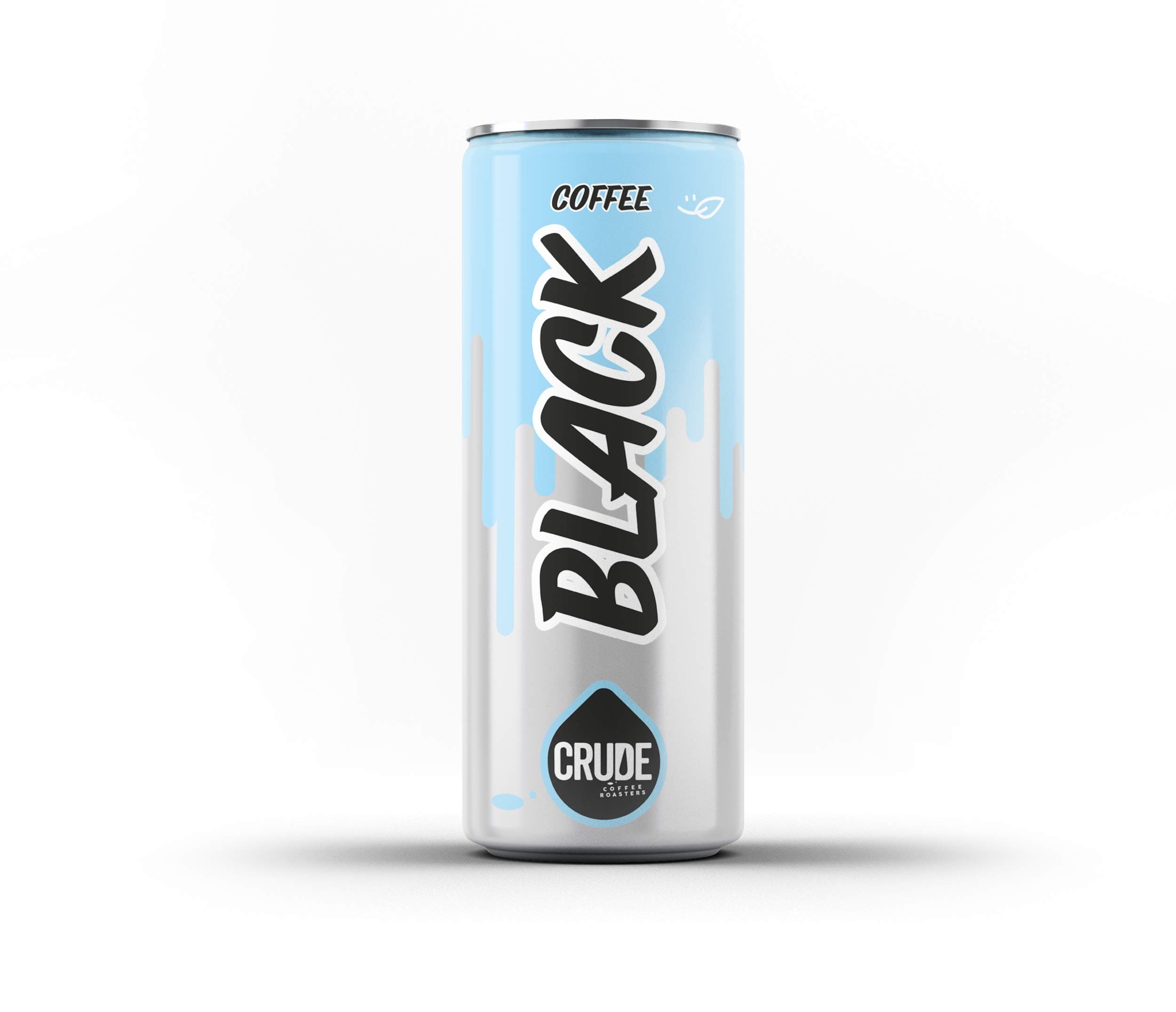 Crude Nitro Cold Brew Coffee in a Can, Dark Chocolate and Cherry Tasting Notes 200ml (4 Pack)