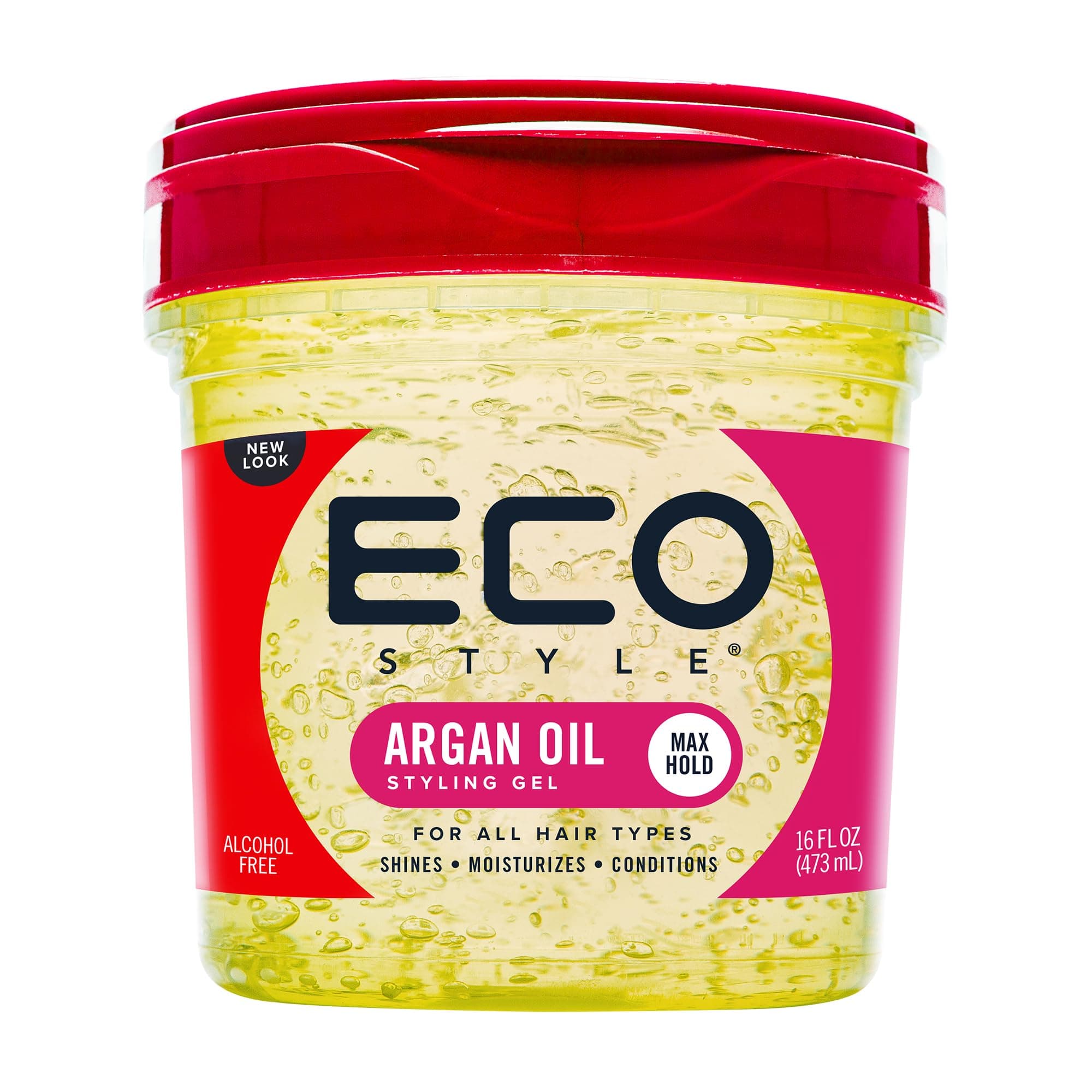 Eco Style Paraben-free, Sulphate-free Hair Styling Gel with Moroccan Argan Oil (473ml)