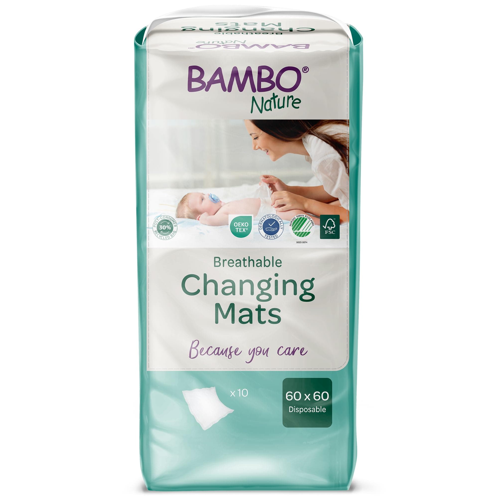 Disposable 60x60cm Changing Mat - Pack of 10