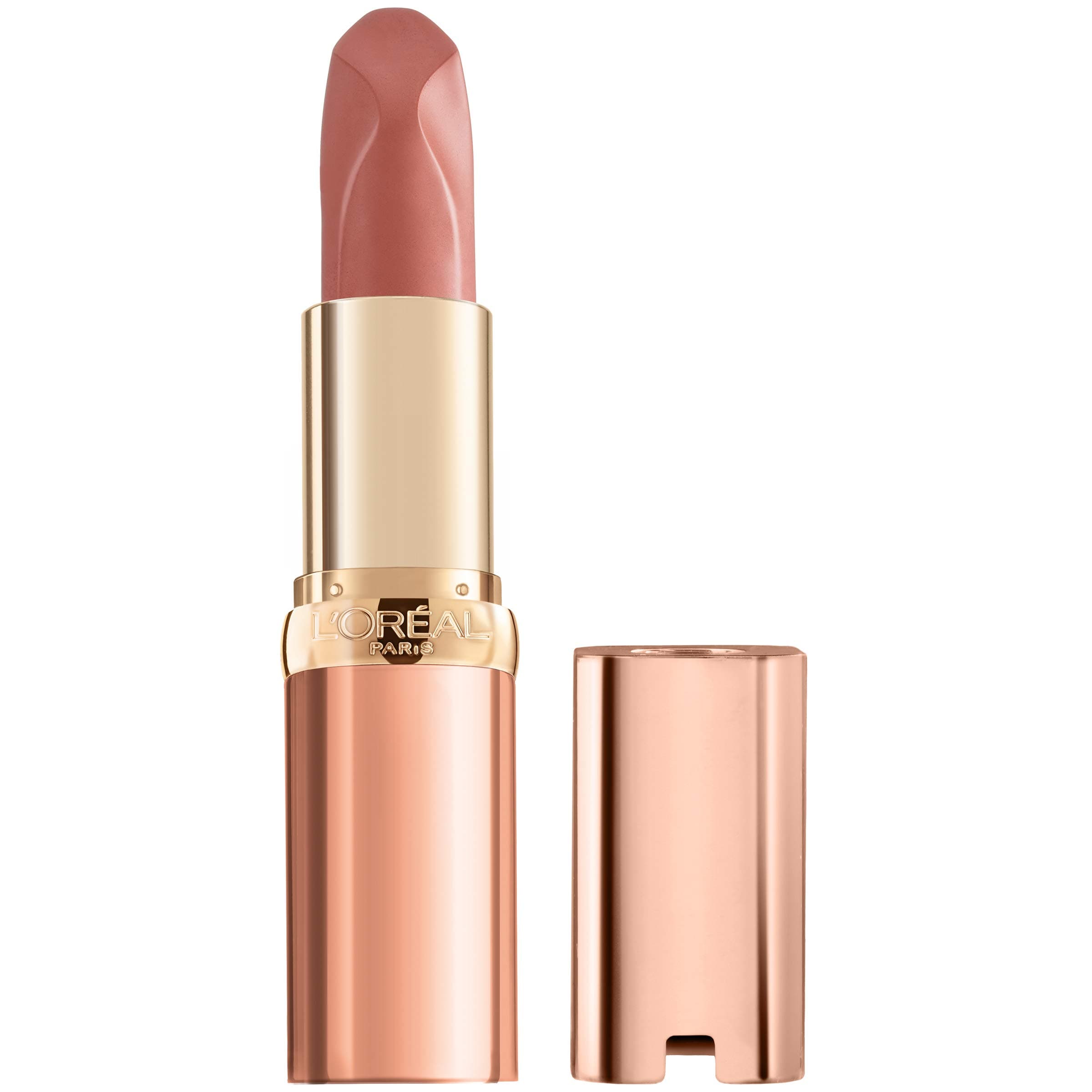 L’Oréal Paris L'Oreal Makeup Les Nus by Colour Riche Lipstick, Bold & Intense Nudes, Rich Saturated Color with Pure Caring Oils, Nu Confident, 0.13 oz