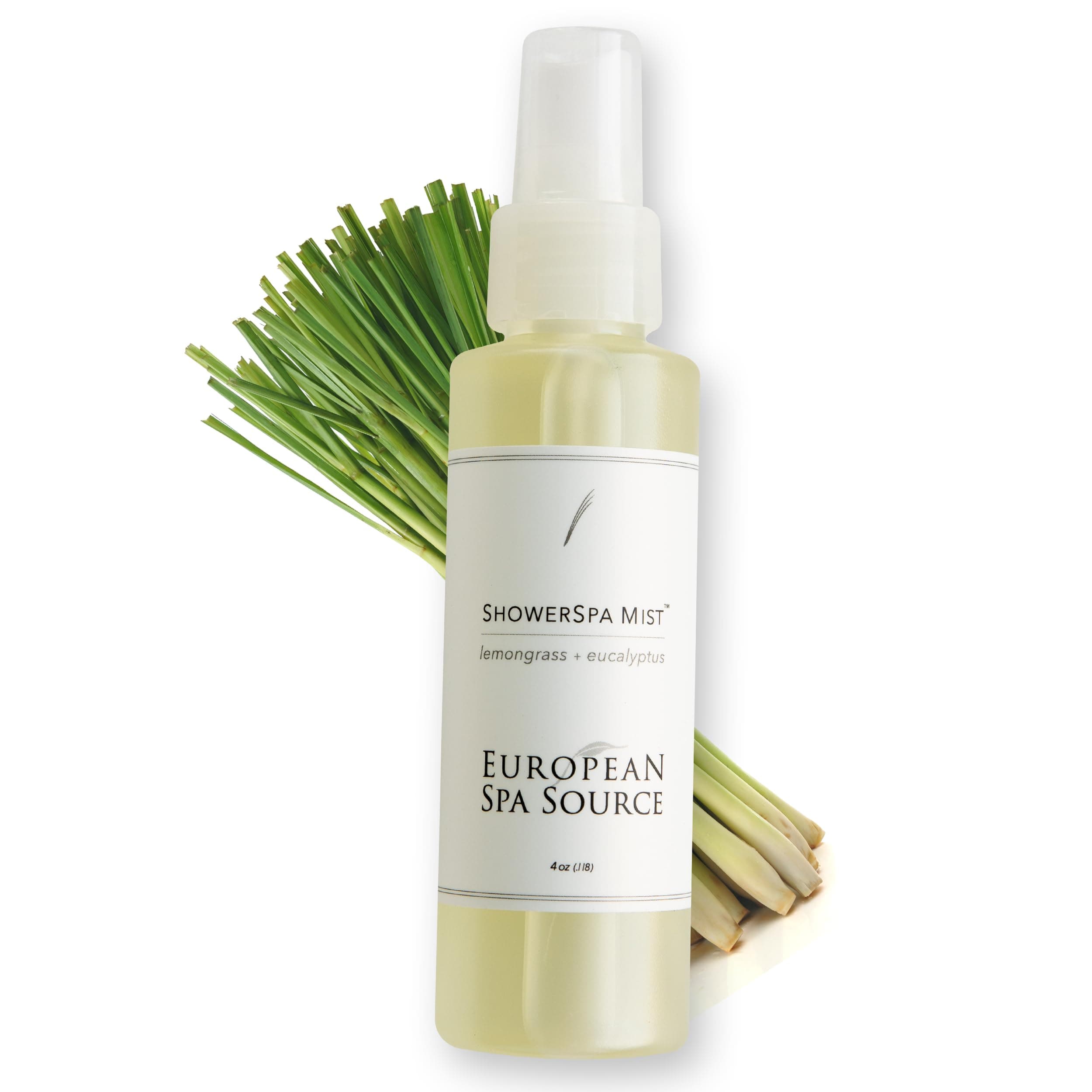 Energizing Lemongrass + Eucalyptus ShowerSpa Mist Spray for Aromatherapy, at Home Spa Experience, Sinus Congestion Relief, and Tension Relief, 4 fl oz.