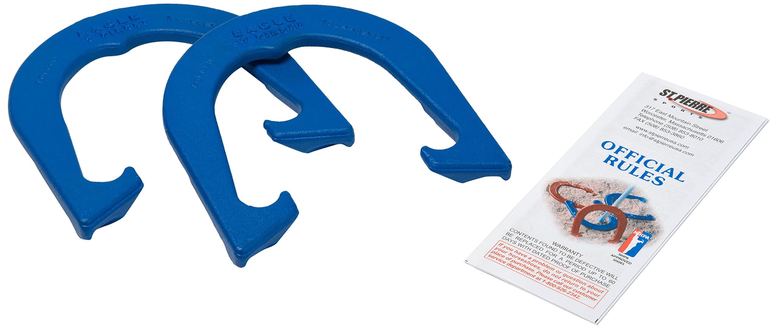 St Pierre Sports Eagle Tournament Horseshoe (1-Pair), Blue