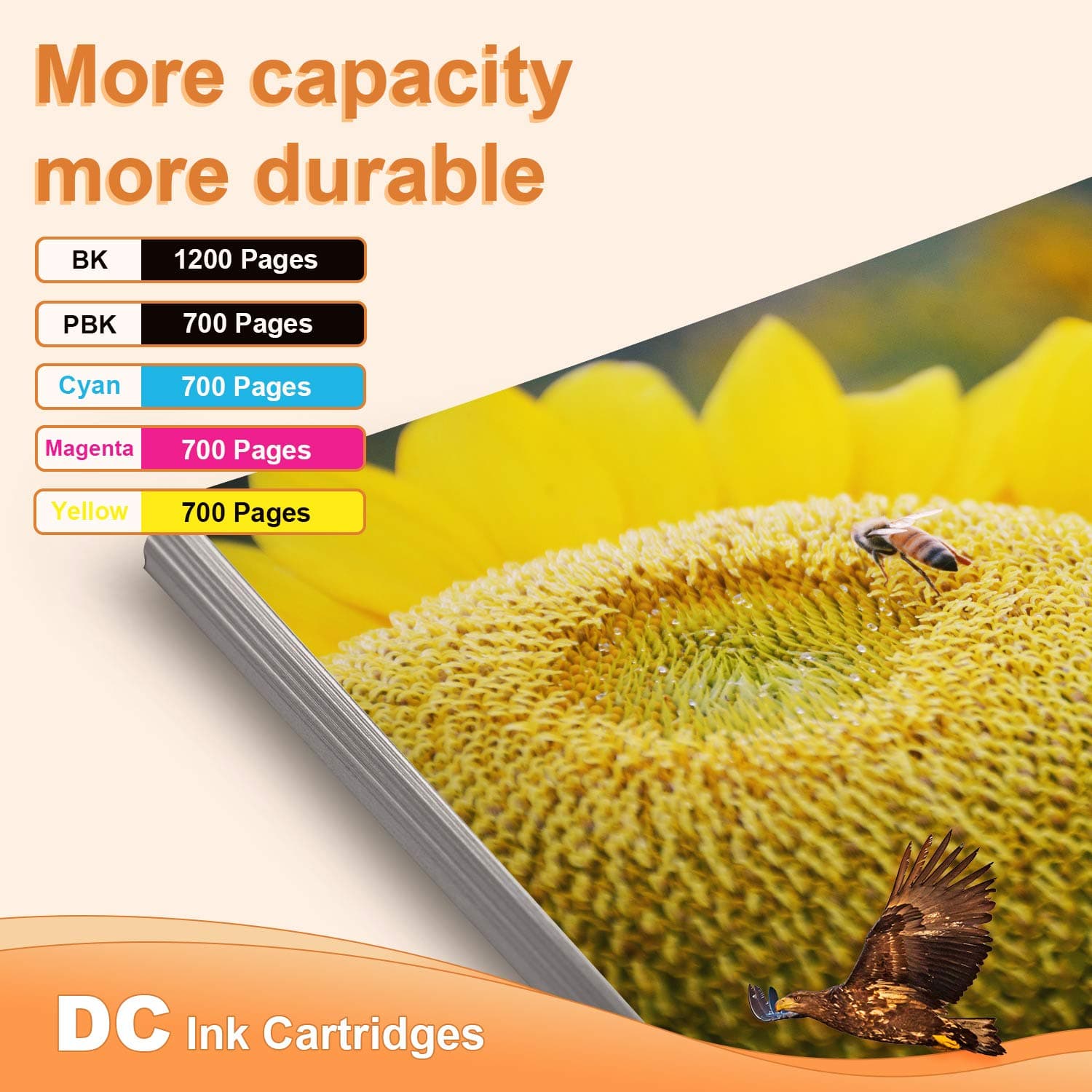 D&C Compatible Ink Cartridge Replacement for Epson 26XL for Epson Expression Premium XP-510 XP-520 XP-600 XP-605 XP-610 XP-615 XP-620 XP-625 XP-700 XP-710 XP-720 XP-800 XP-810 XP-820 (10-Pack)