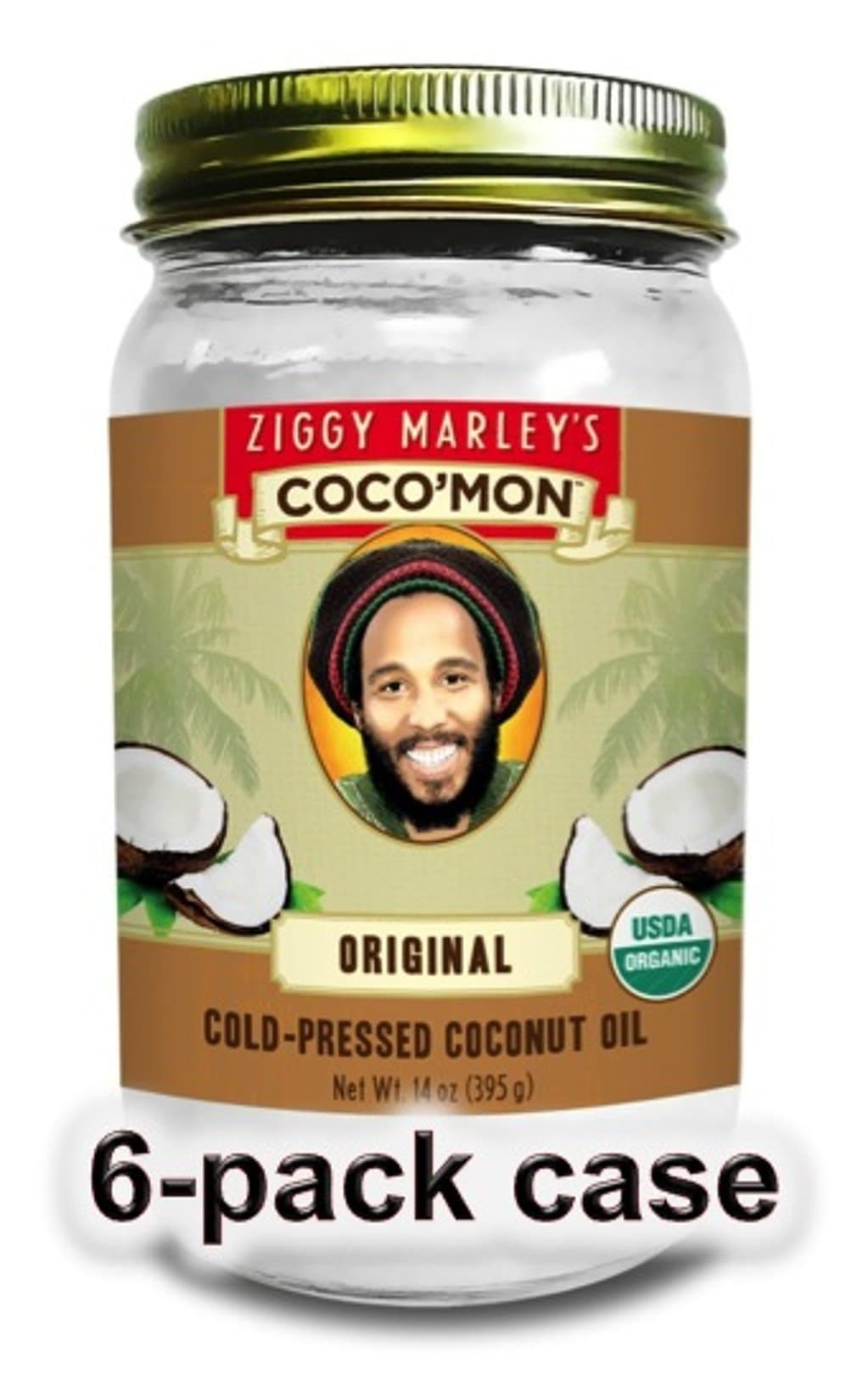 Ziggy Marley's Coco'mon, Original Cold-Pressed Coconut Oil, 14 Ounce