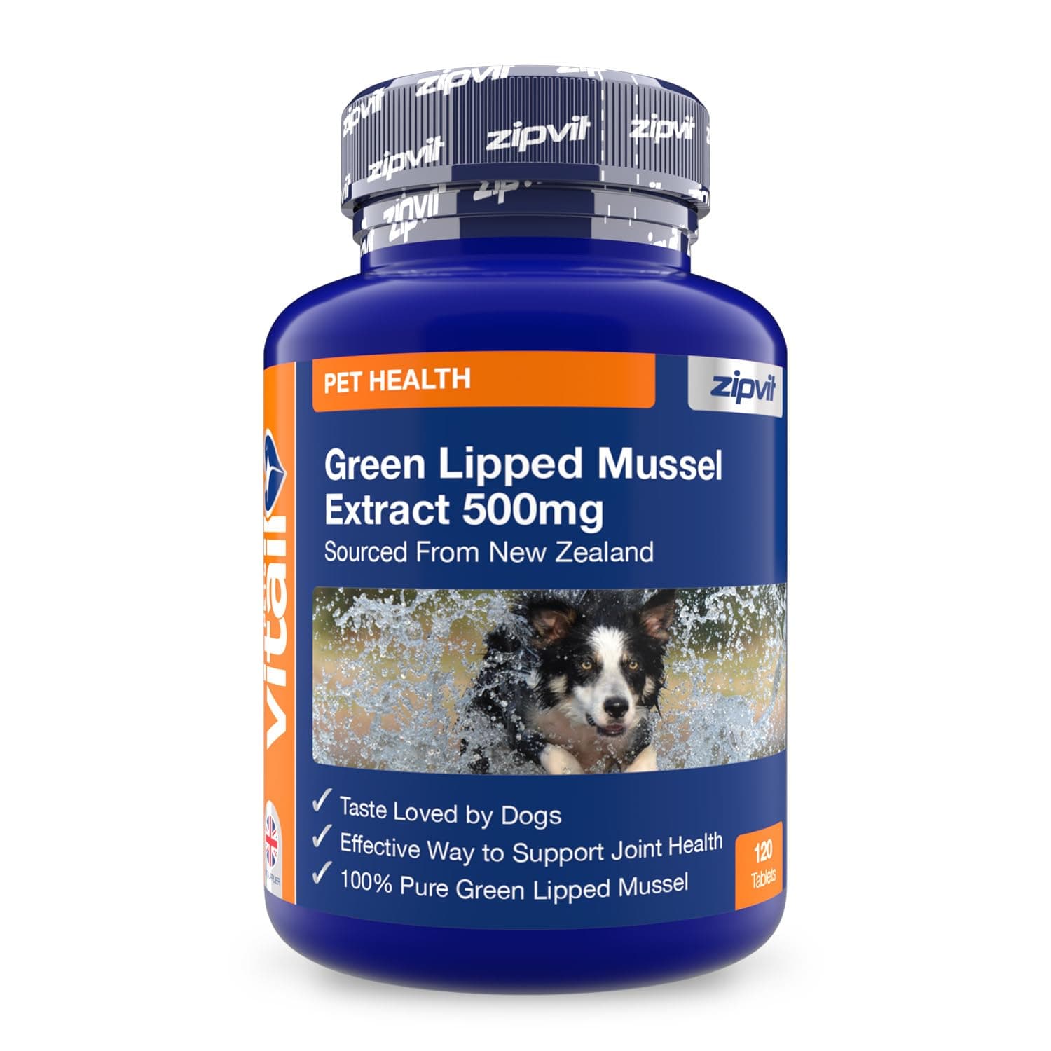 Green Lipped Mussel for Dogs, Essential Joint Supplement for Dogs, Supports Hips, Joints & Healthy Coat, Suitable for Dogs of all Ages, 120 Tablets.