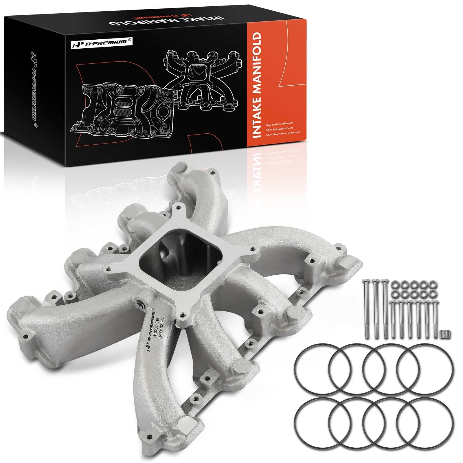 Single Plane Mid-Rise Intake Manifold Compatible with GM LS1 LS2 LS6 Cathedral Port
