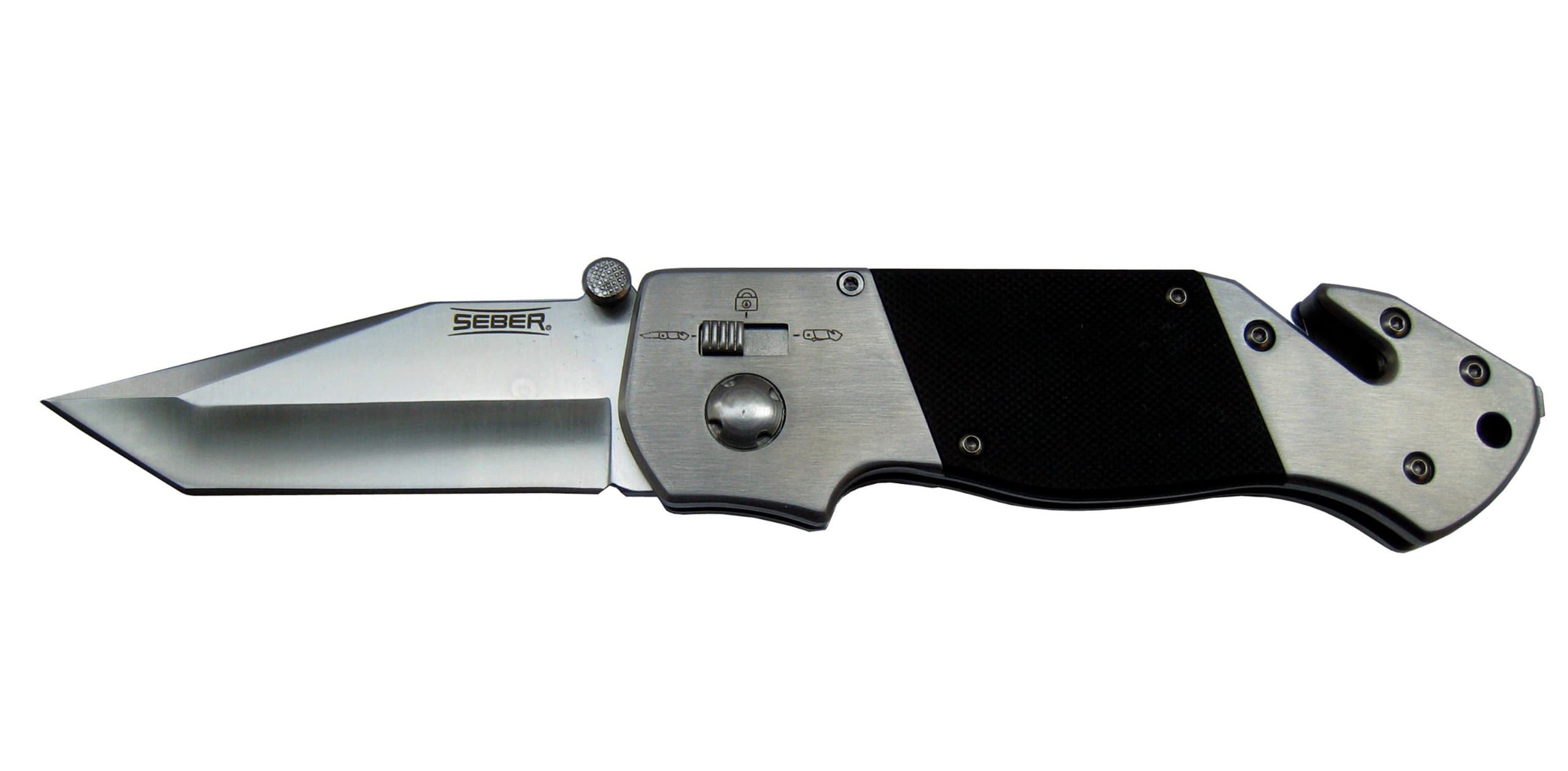 Seber RK1500CP Tanto Satin Ratcheting Knife