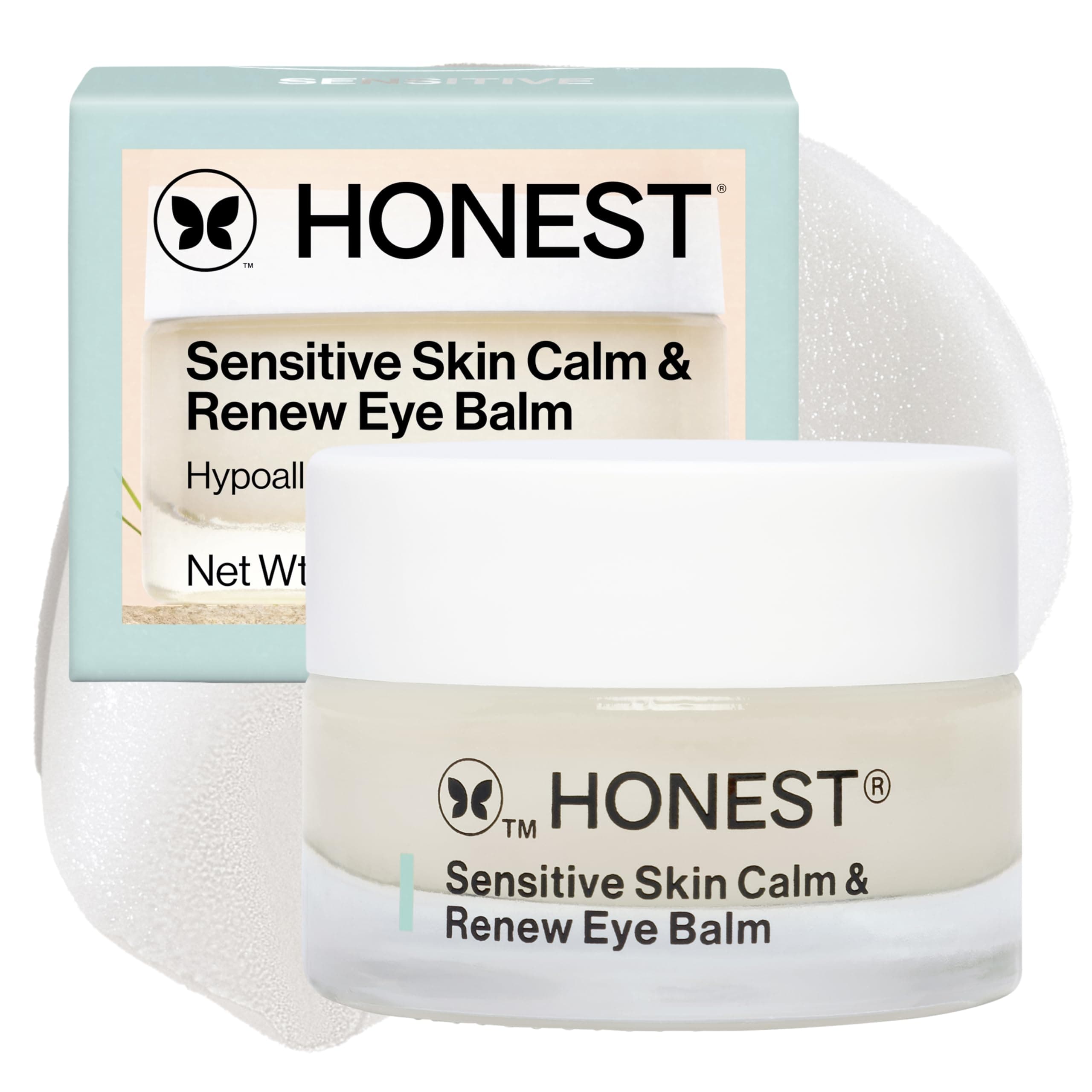 Calm + Renew Anti-Aging Melting Eye Balm for Sensitive + Dry Skin | Shea Butter, Argan Oil, + Aloe | EWG Verified, Vegan + Cruelty Free | .5 fl oz