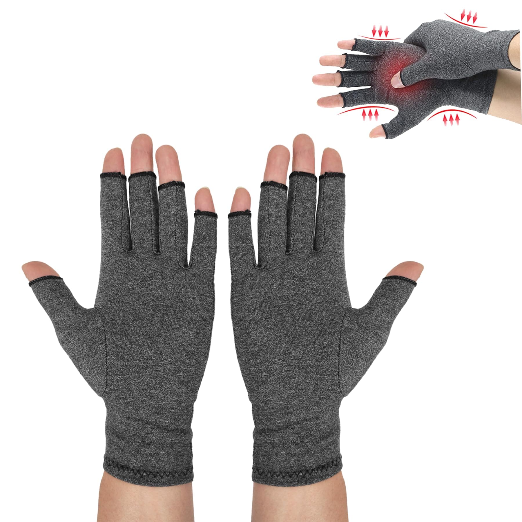 Onecompress™ Bamboo Gloves,One Compress Bamboo Arthritis Gloves,Onecompress Bamboo Arthritis Gloves,Bamboo Gloves for Arthritis Men Women (L)