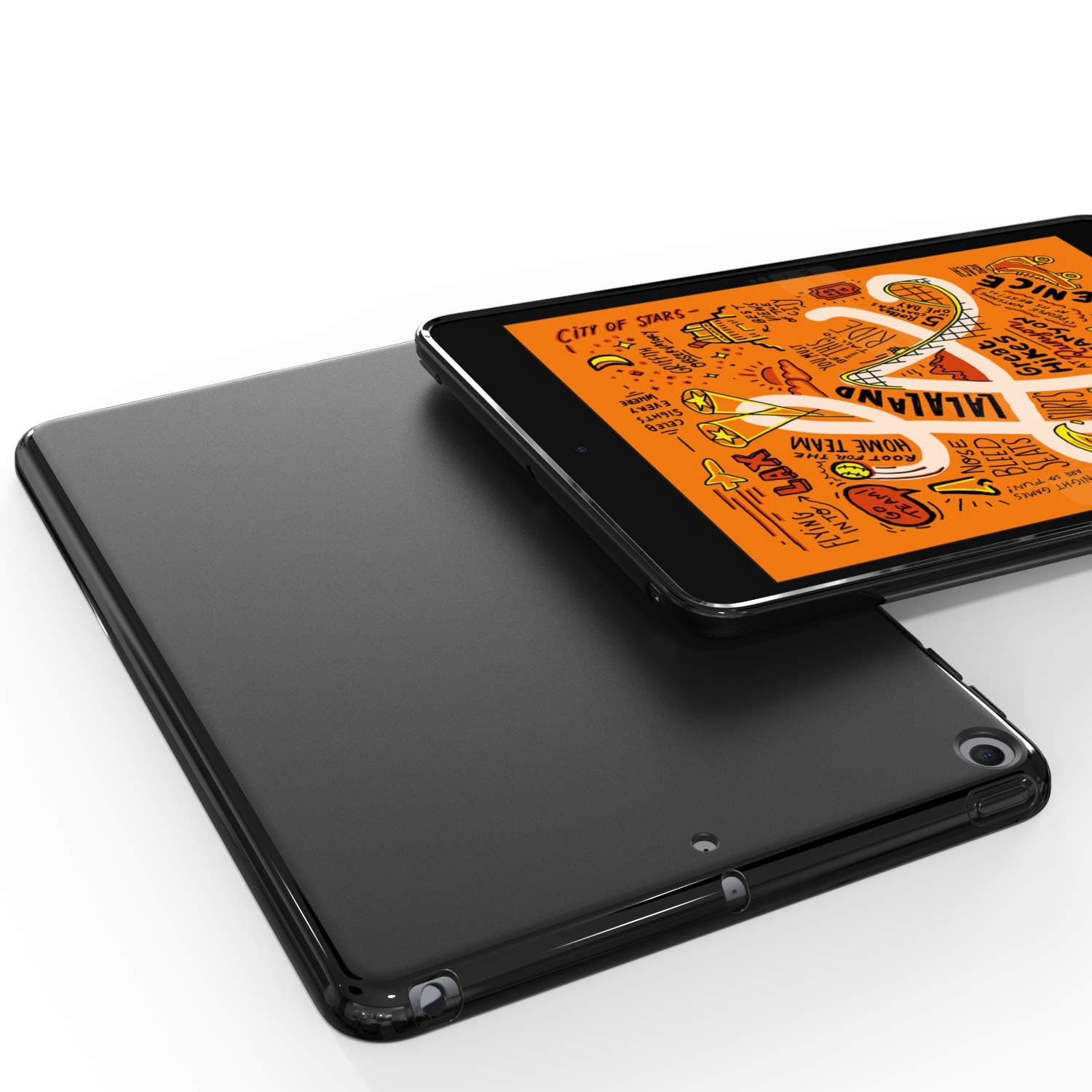 Case for iPad mini 5 2019, Slim Design Matte TPU Rubber Soft Skin Silicone Protective Case Cover for Apple iPad mini 2019 (5th Generation) Table,Black