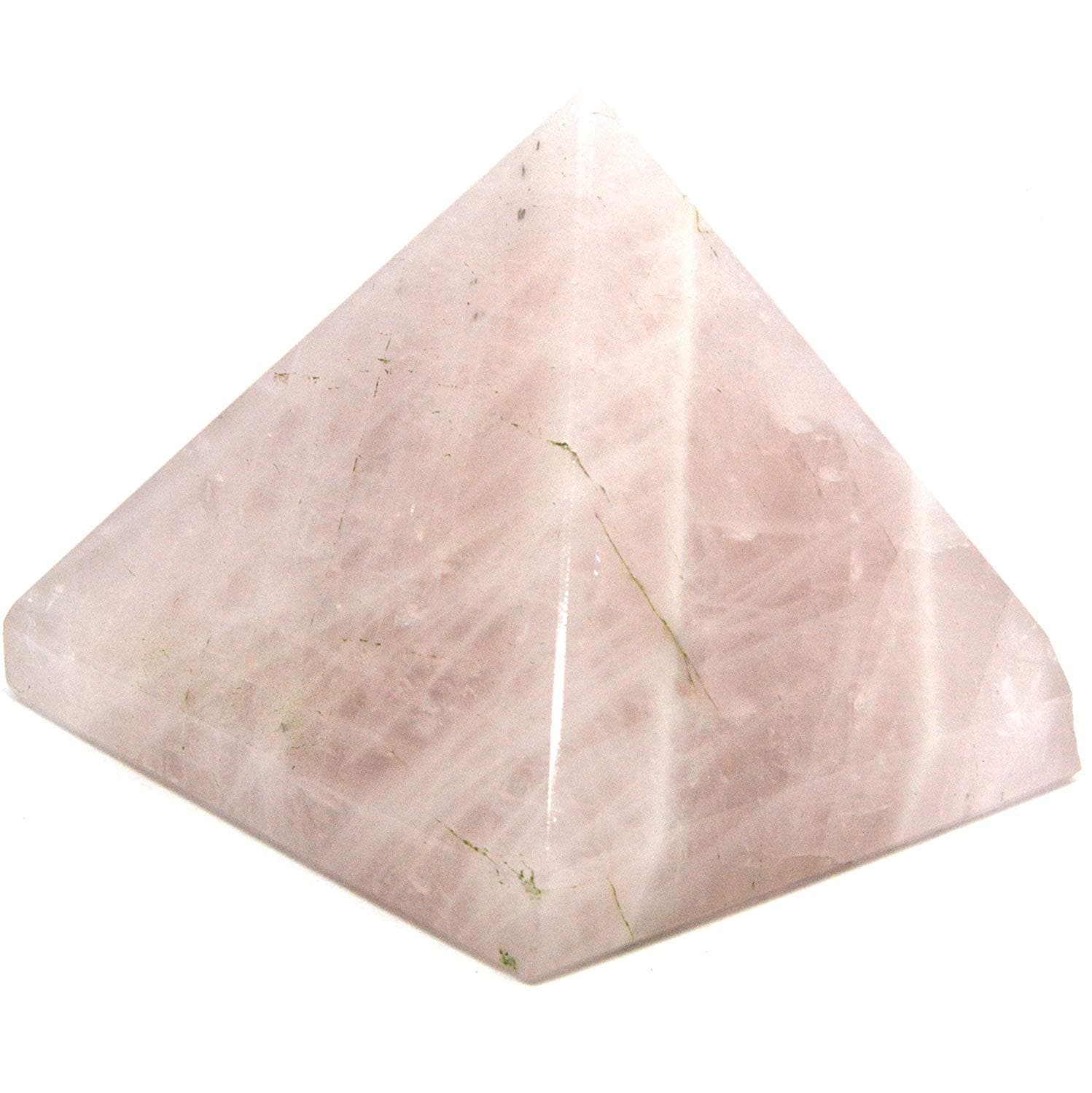 Natural Rose Quartz Gemstone Pyramid Hand Polished Natural Healing Device