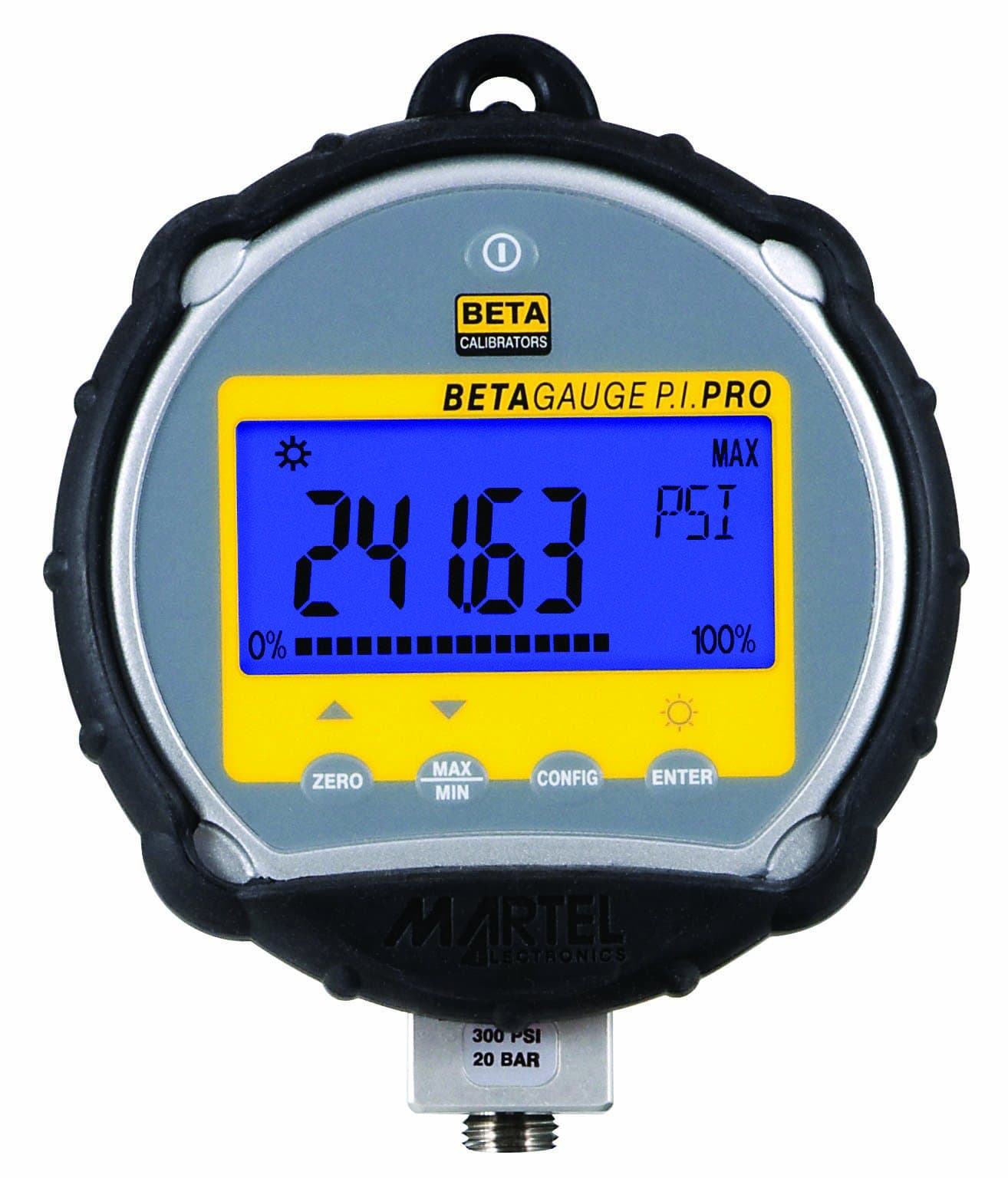 Martel BetaGauge PI-PRO Isolated Digital Pressure Calibration Test Gauge, 0 to 15 psi