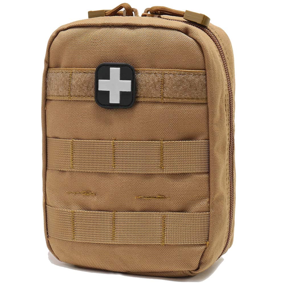 - EMT Pouch MOLLE Ifak Pouch Tactical MOLLE Medical First Aid Kit Utility Pouch Carlebben (with Medical Supplies Tan)