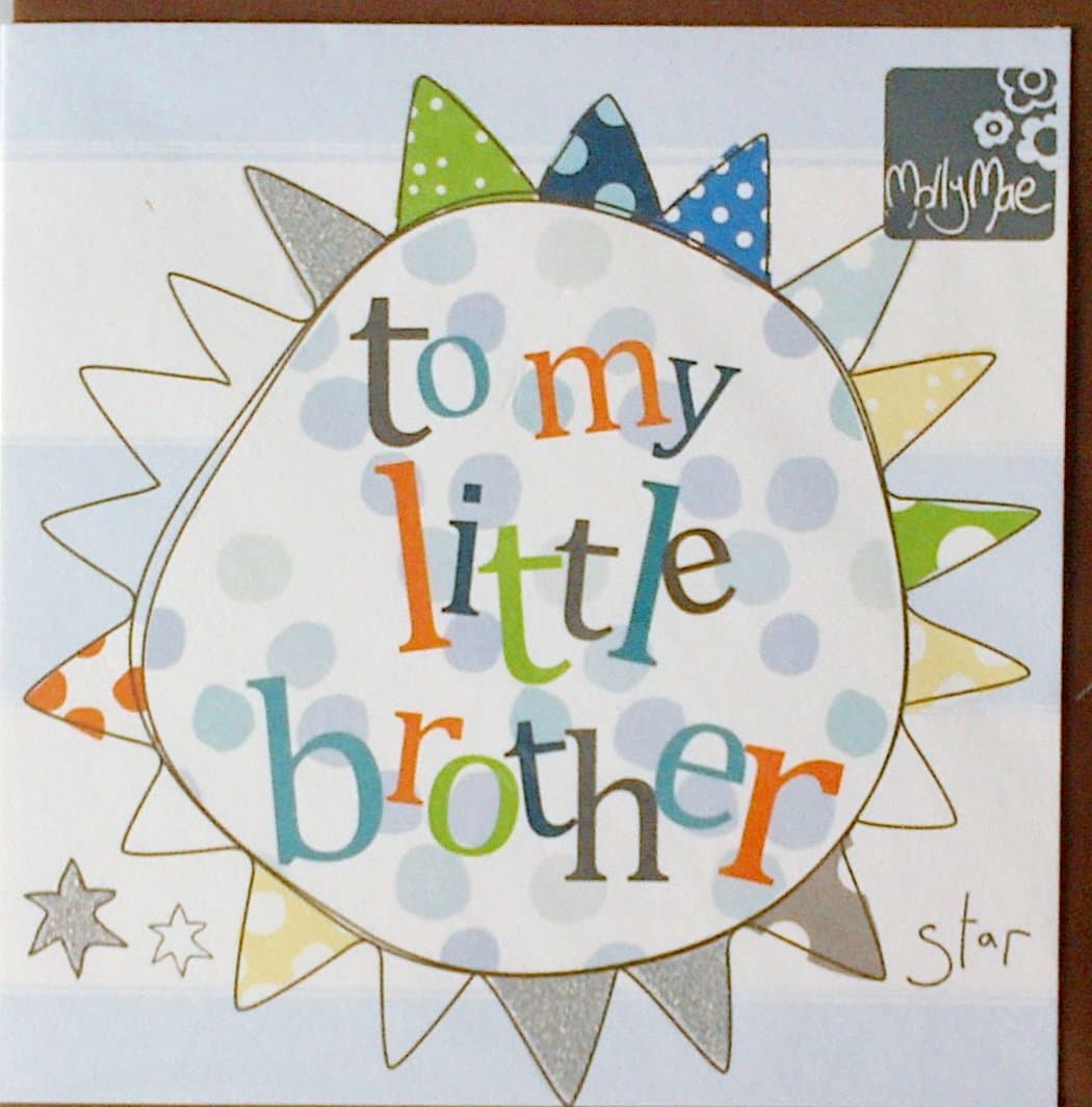 To my little brother card