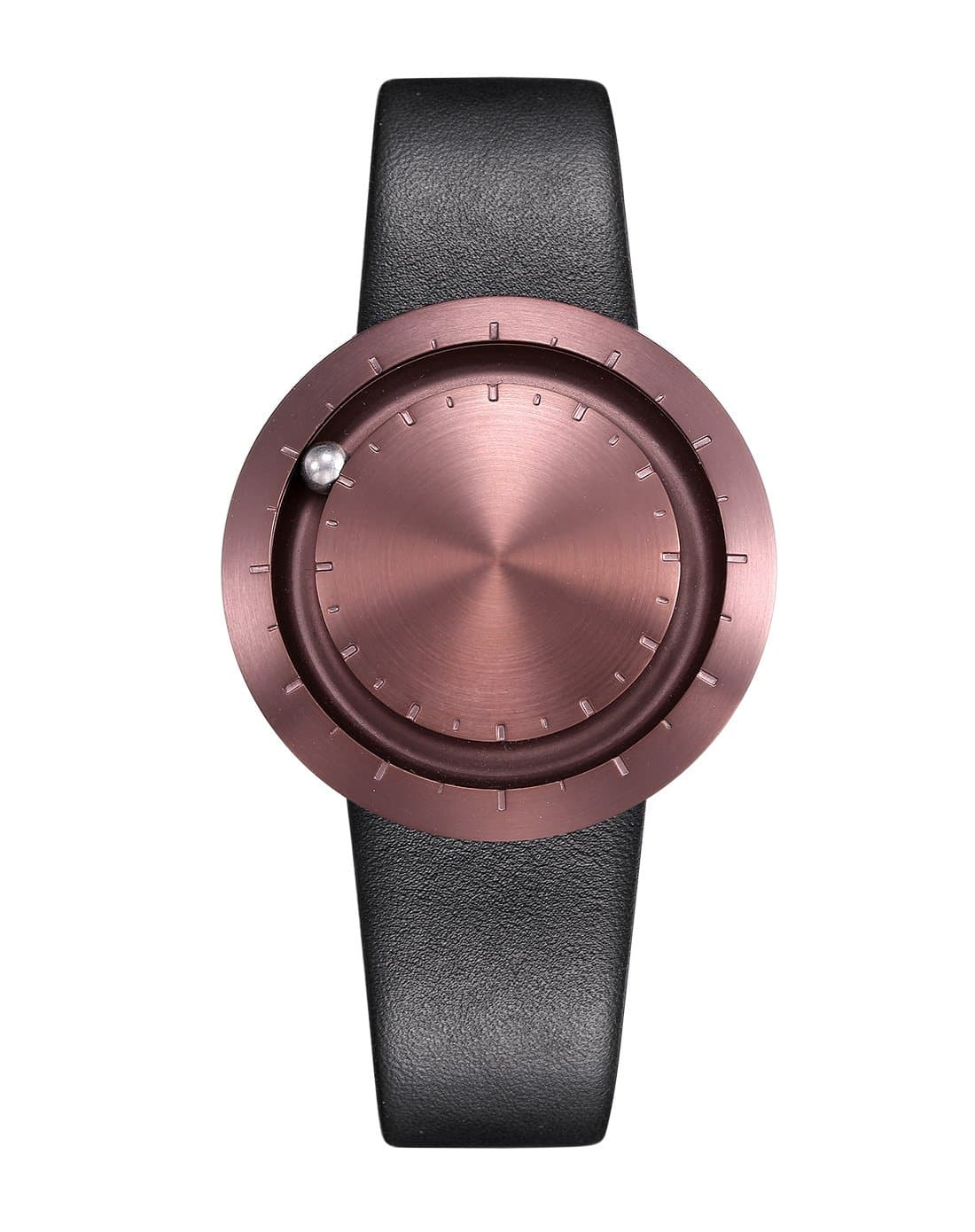 New, Brushed Polished Stainless Steel Designer Watch Lavaro Abacus Coffee – Made in Germany Case – A Great Watch with Swiss Quartz Movement – Steel Ball and Magnetic Analog 853562