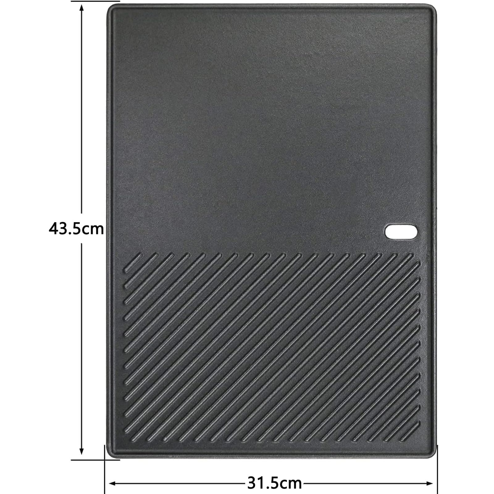 GFTIME 43 cm x 32 cm Griddle for Landmann Triton 3 and 4 Burners, Enders Boston 4, Enders Monroe PRO 4, Gas Grill Cast Iron Plancha, 1 Pack