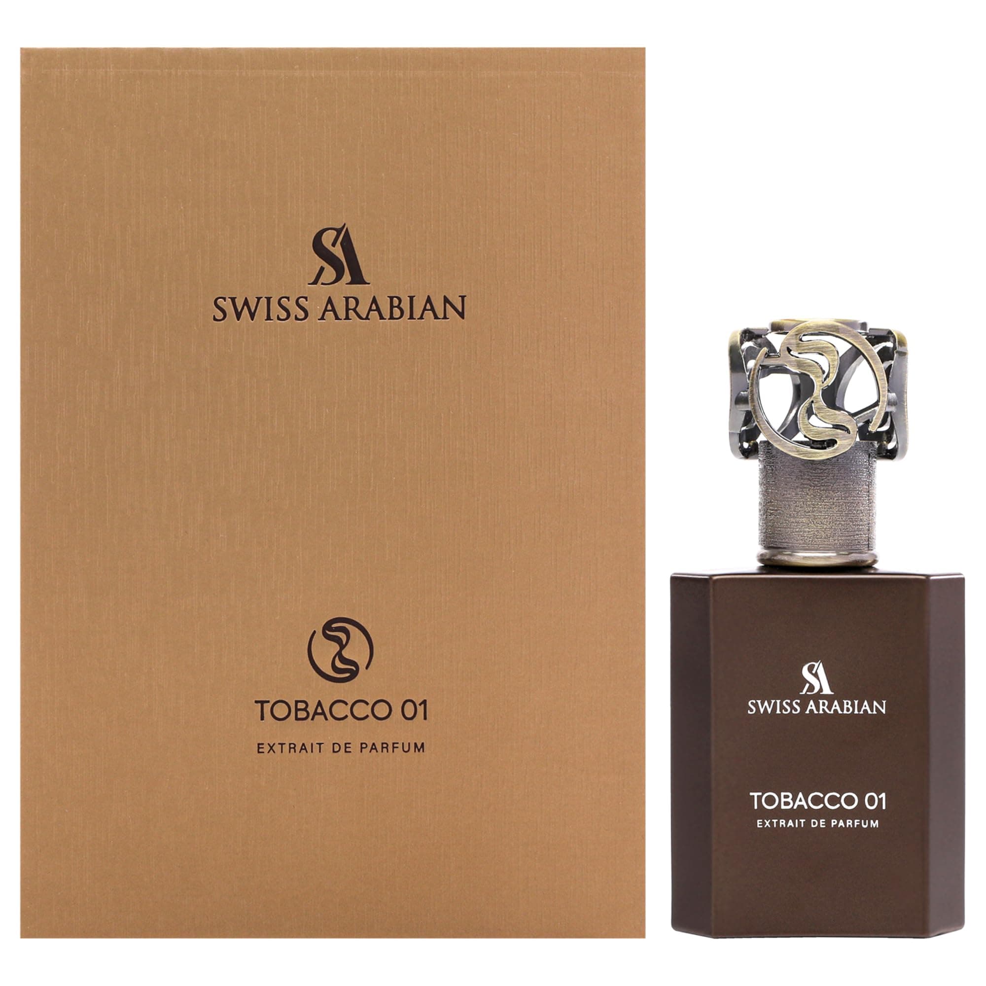 Swiss Arabian Tobacco 01 Extrait De Parfum, 50ml, Luxury Fragrance with Tobacco, Honey and Vanilla Notes