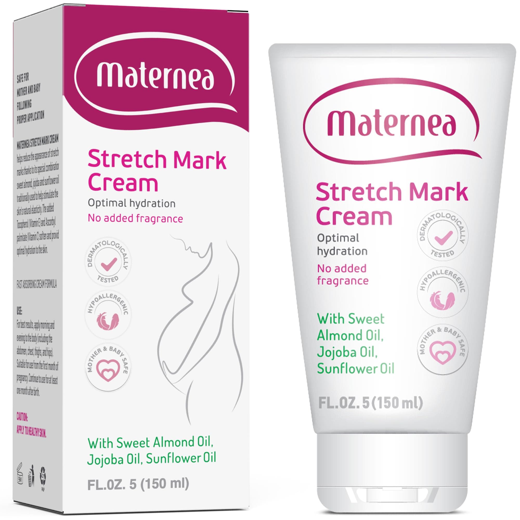 Stretch Mark Body Cream - Strong Protection Against Stretch Marks (150 ml)