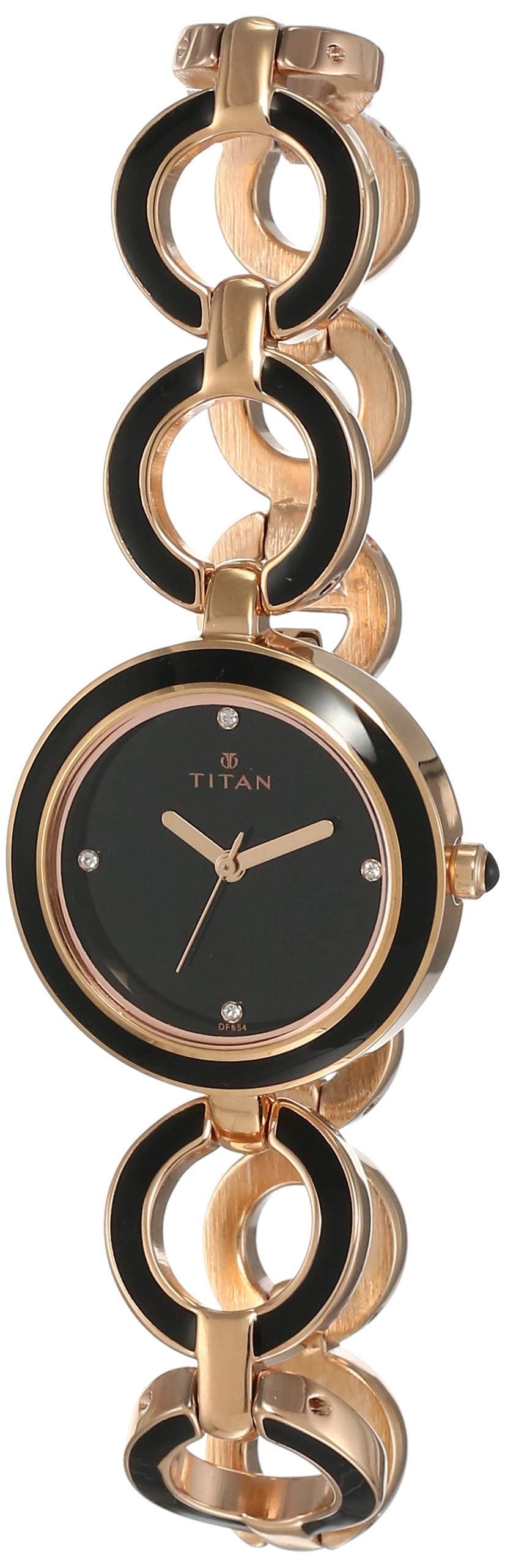 Black Dial Analog Watch For Women -NR95036WM01