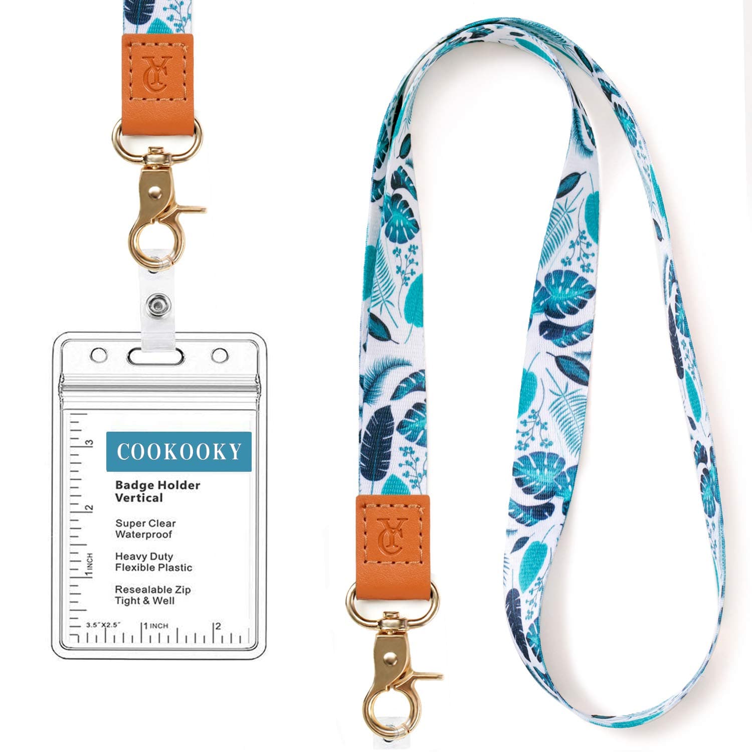 COOKOOKYLanyard with id Holder Cute lanyards for Women Lanyard for Keys id Badge Holder