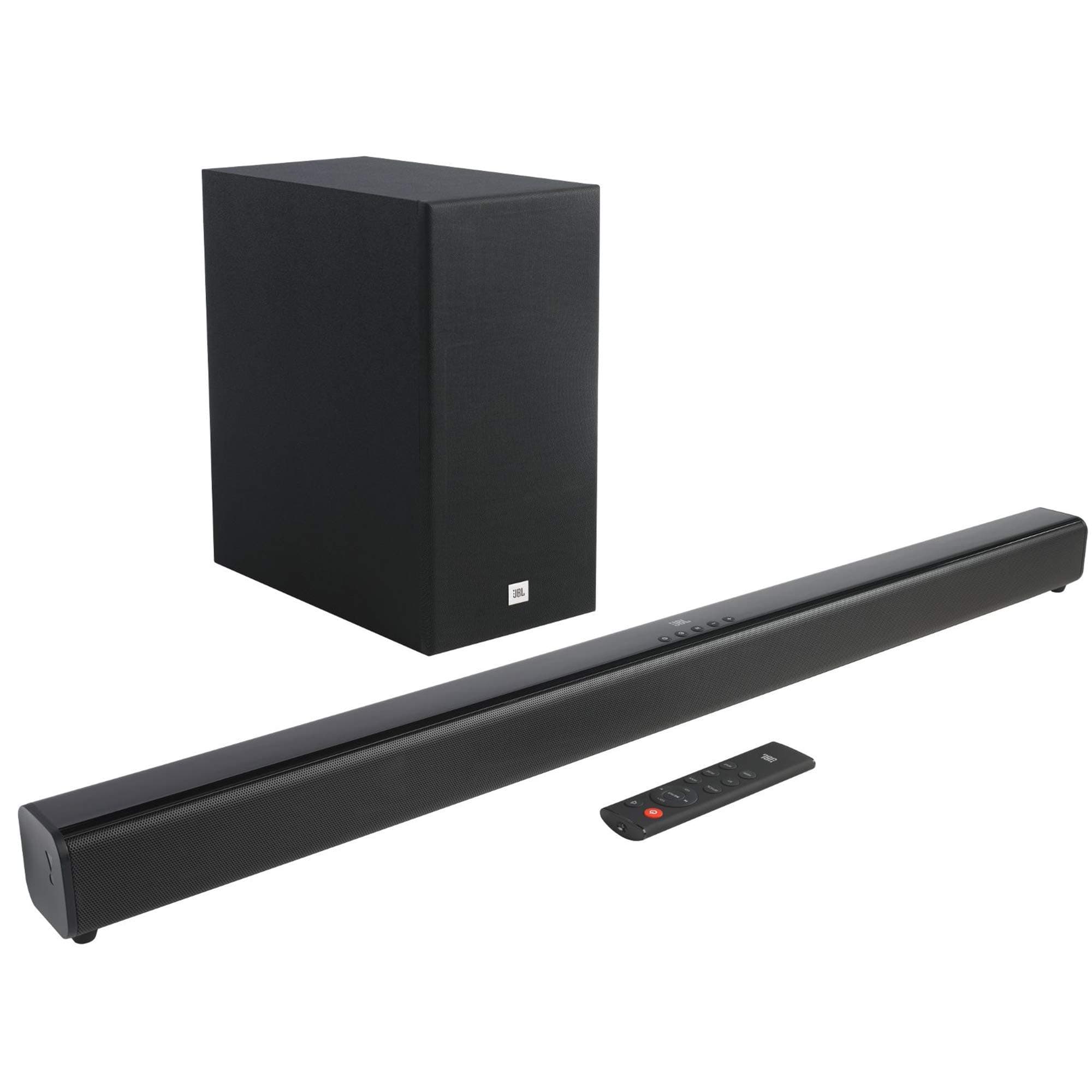 JBL Cinema SB160 by Harman 220 Watt 2.1 Channel Wireless Bluetooth Soundbar with Dolby Digital (Black)