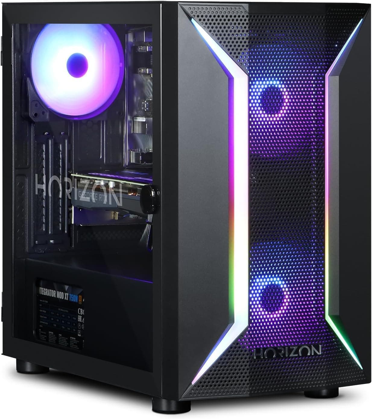 Horizon Exo Gaming PC - Intel Core i5 11400F, Nvidia GeForce RTX 4060 Ti, 32GB DDR4 RAM, 1TB NVMe SSD, 650W 80+ PSU, Wi-Fi, Windows 11