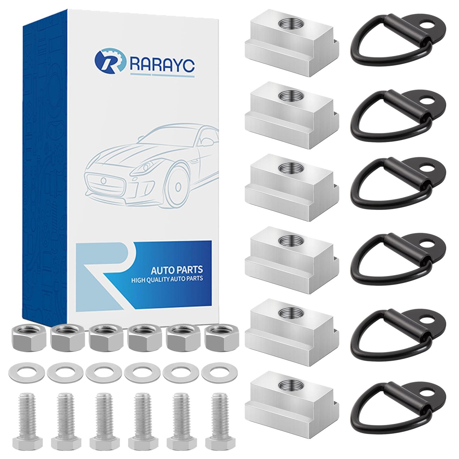 6 PCS Bed Rail Accessories for Toyota Tacoma & Toyota Tundra