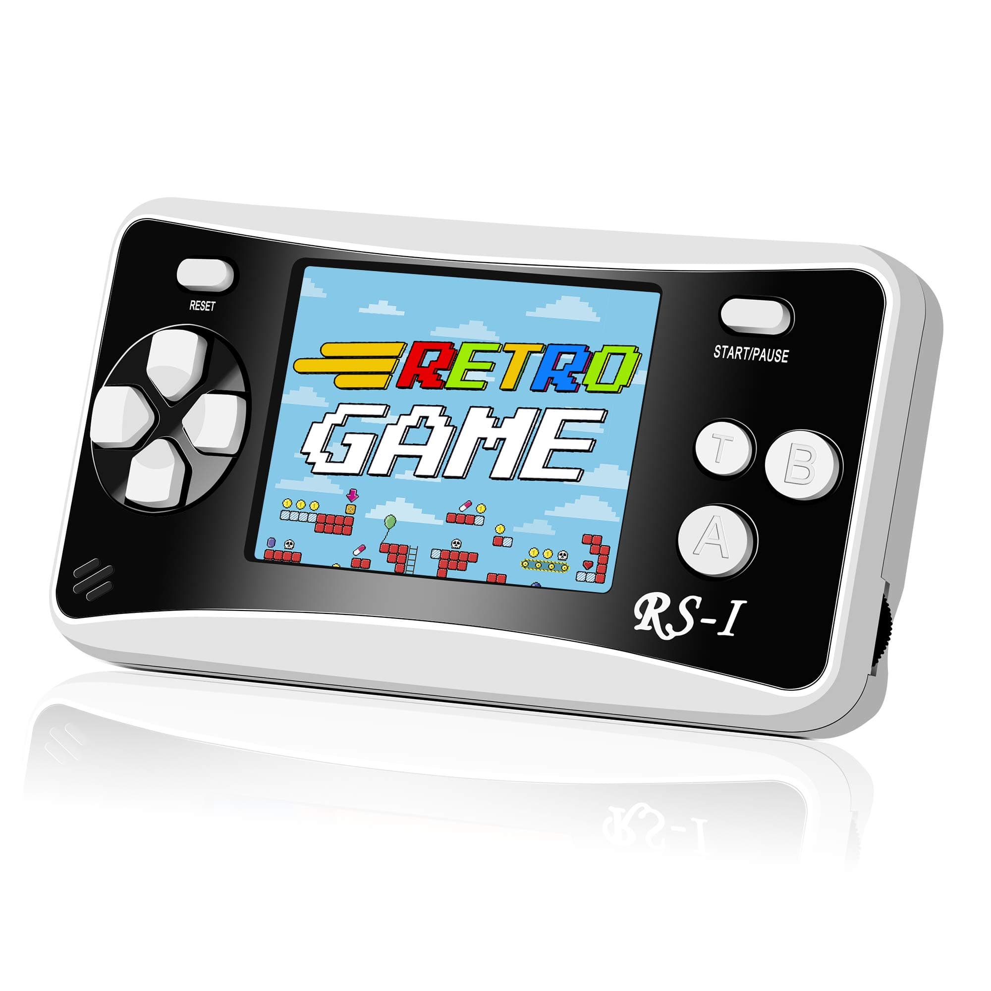 Mademax Handheld Game Console, 400 Classic FC Retro Game Player with 2.5" 8-Bit LCD Portable Video Games, Built-in 400 Old School Games Entertainment, Birthday Presents for Kids and Adult