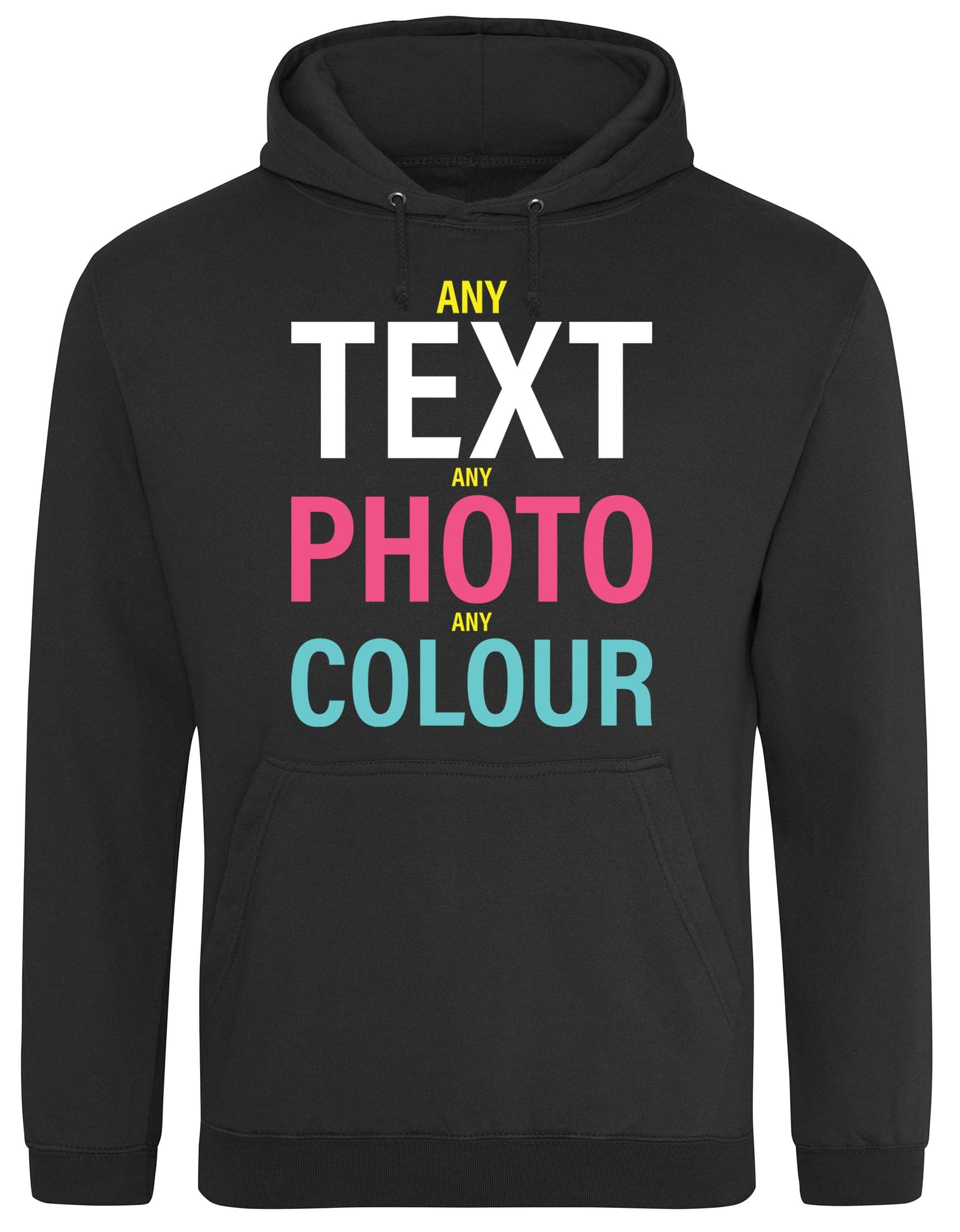 Hippowarehouse Personalised unisex Hoodie hooded top (Specific size guide in description)