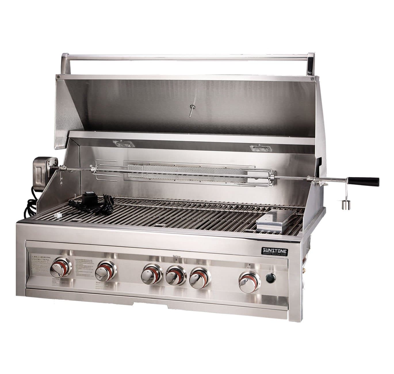 SUNSTONE SUN5B-IR-LP 5-Burner 42-Inch Infrared Propane Gas Grill