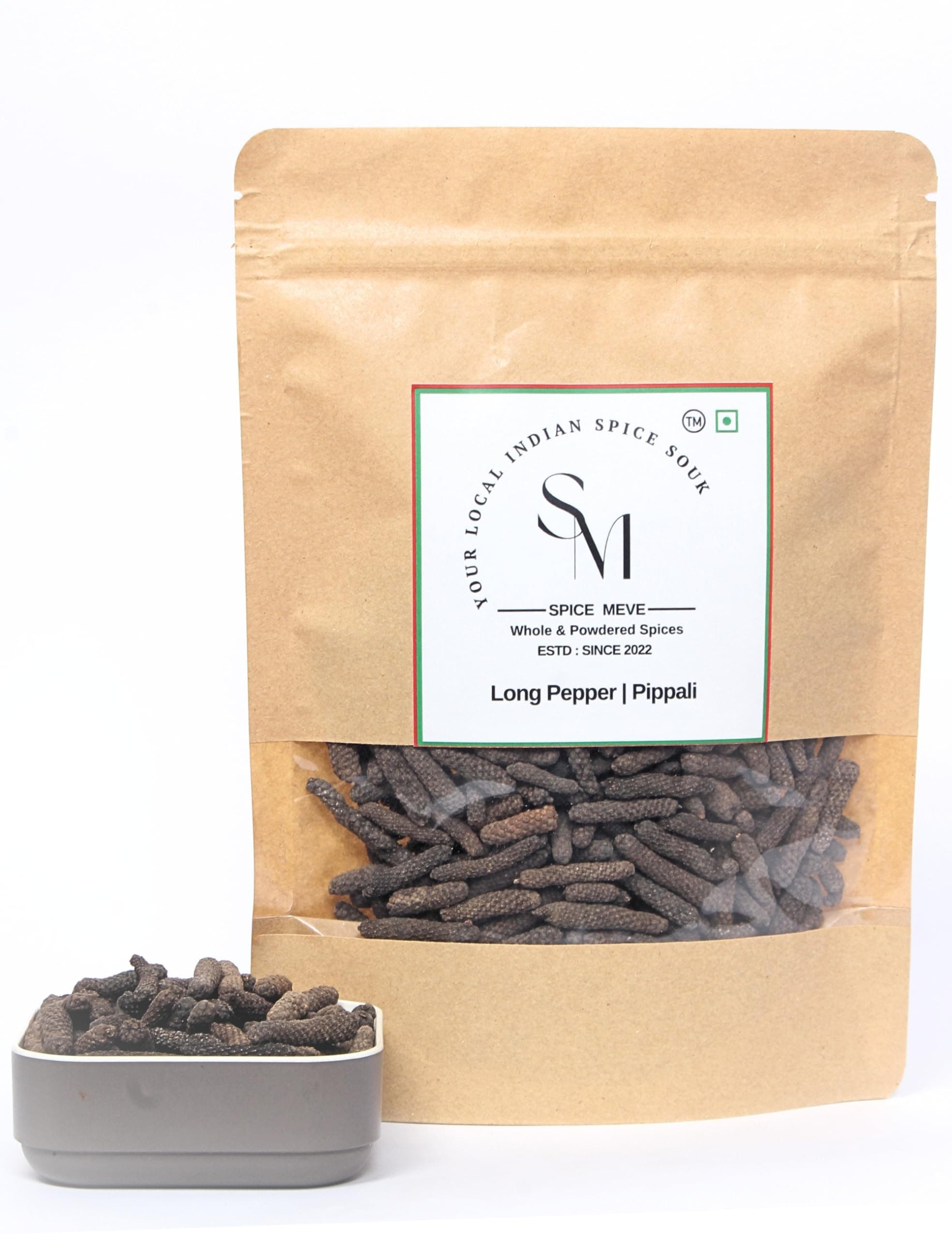 Spice Meve Pepper Long | Pipal | Whole Long Pepper | Sabut Peepli | Pippali | Pipal Badi | Pippali (75 Gm)