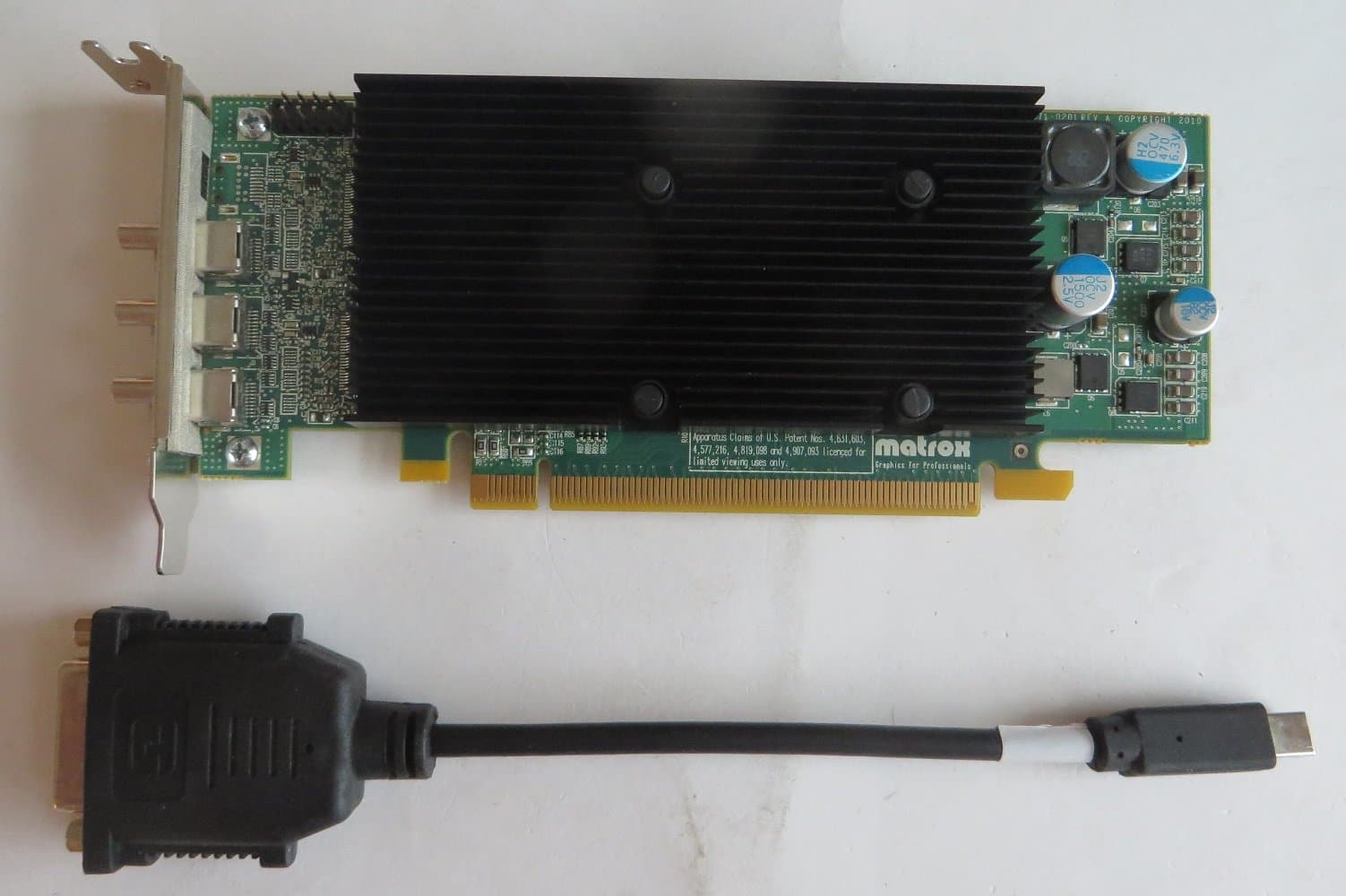 Matrox Graphics M9138-E1024LAF M9138Lp Pcie X16 With 1 Gb Of Memory