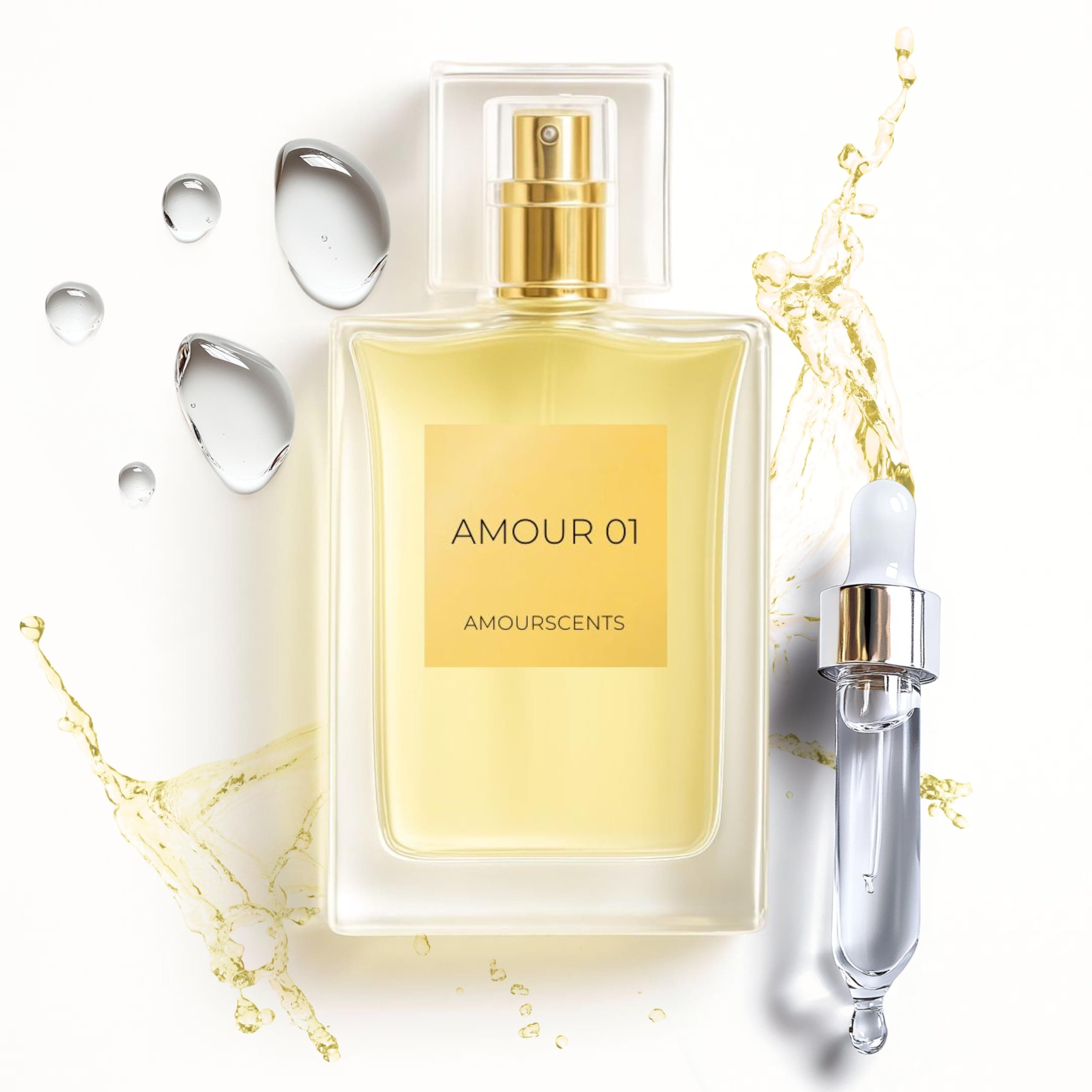 Amour Scents Amour 01 - Inspired Alternative Perfume Extrait De Parfum - Long Lasting Fragrance For Men & Women, Ideal for Everyday Casual & Luxury Scent (50ml)