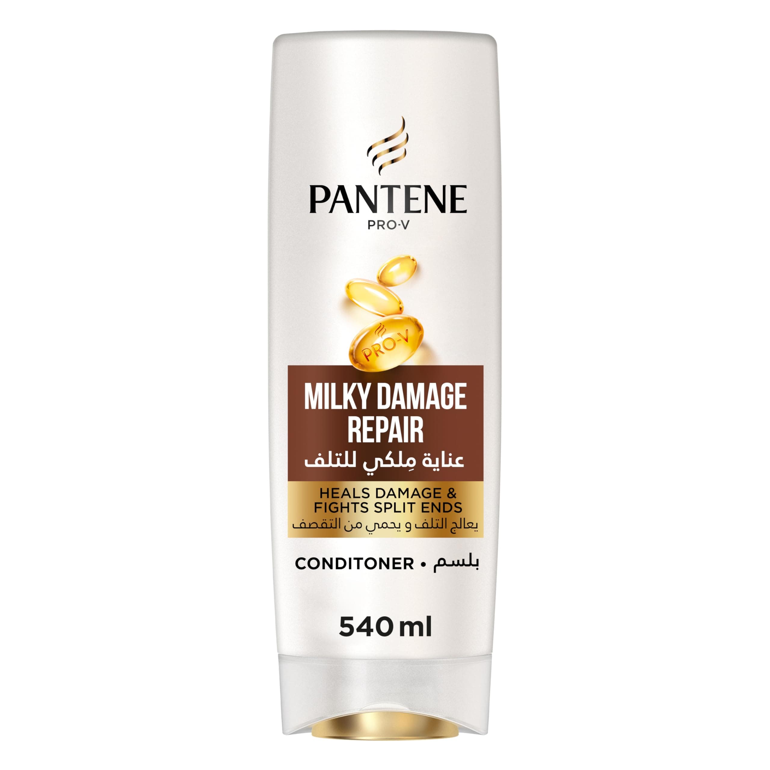 Pro-V Milky Damage Repair Conditioner for Dry and Damaged Hair, 540 ml