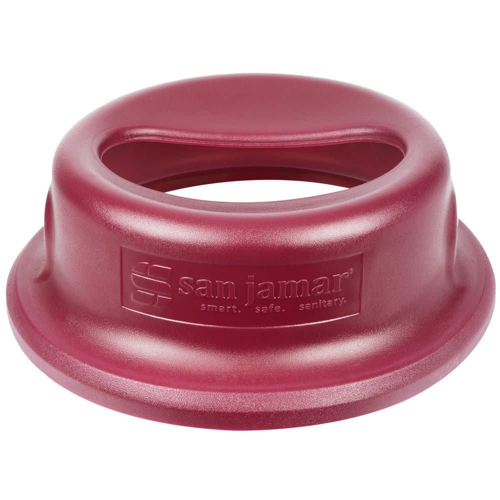 San Jamar KA4400 KatchAll Magnetic Flatware Retriever/Trap for 44 gal Round Trash Cans, Plastic, Burgundy