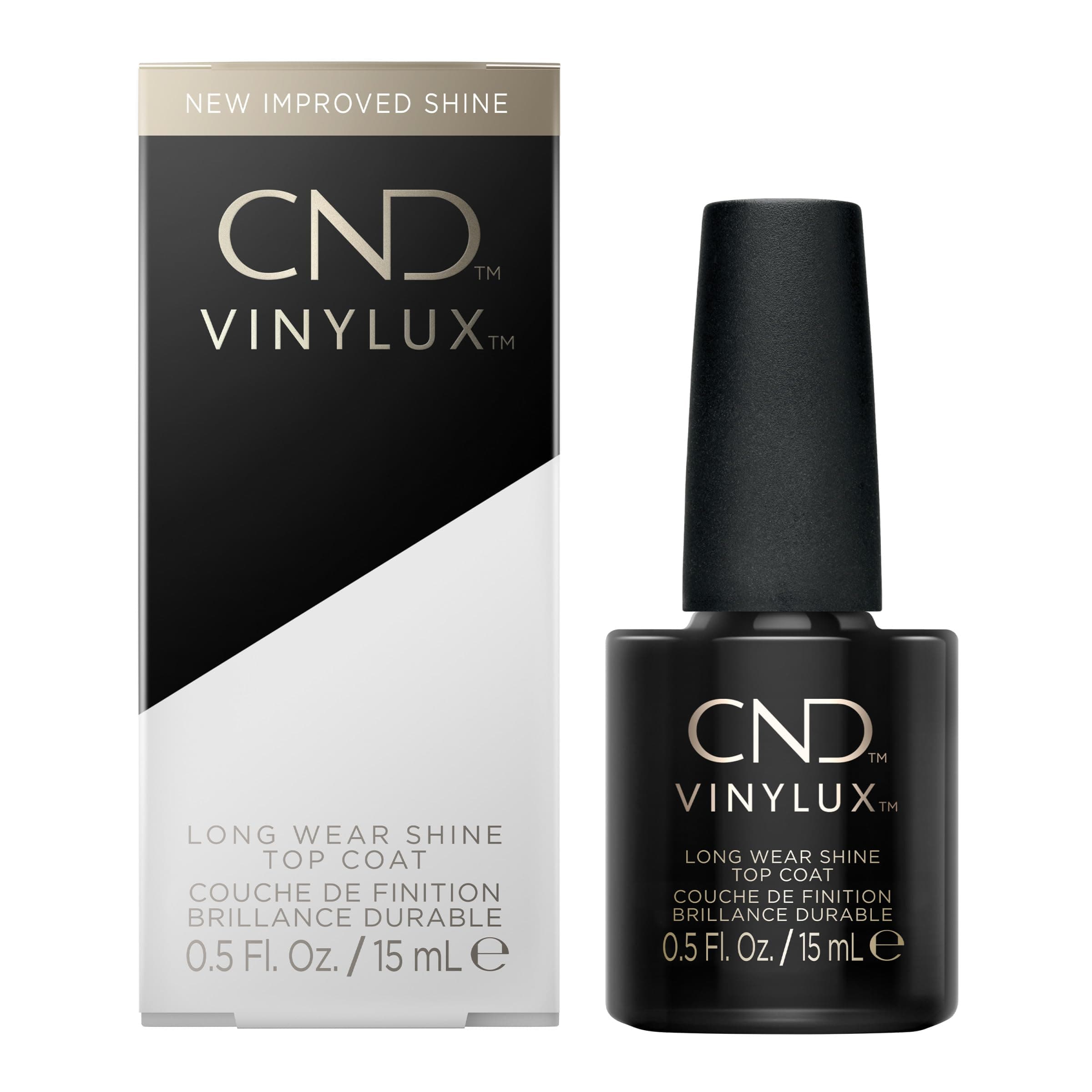 Vinylux Long Wear Shine Top Coat, Quick Drying Formula, Easy to Remove, 0.5 Fl Oz