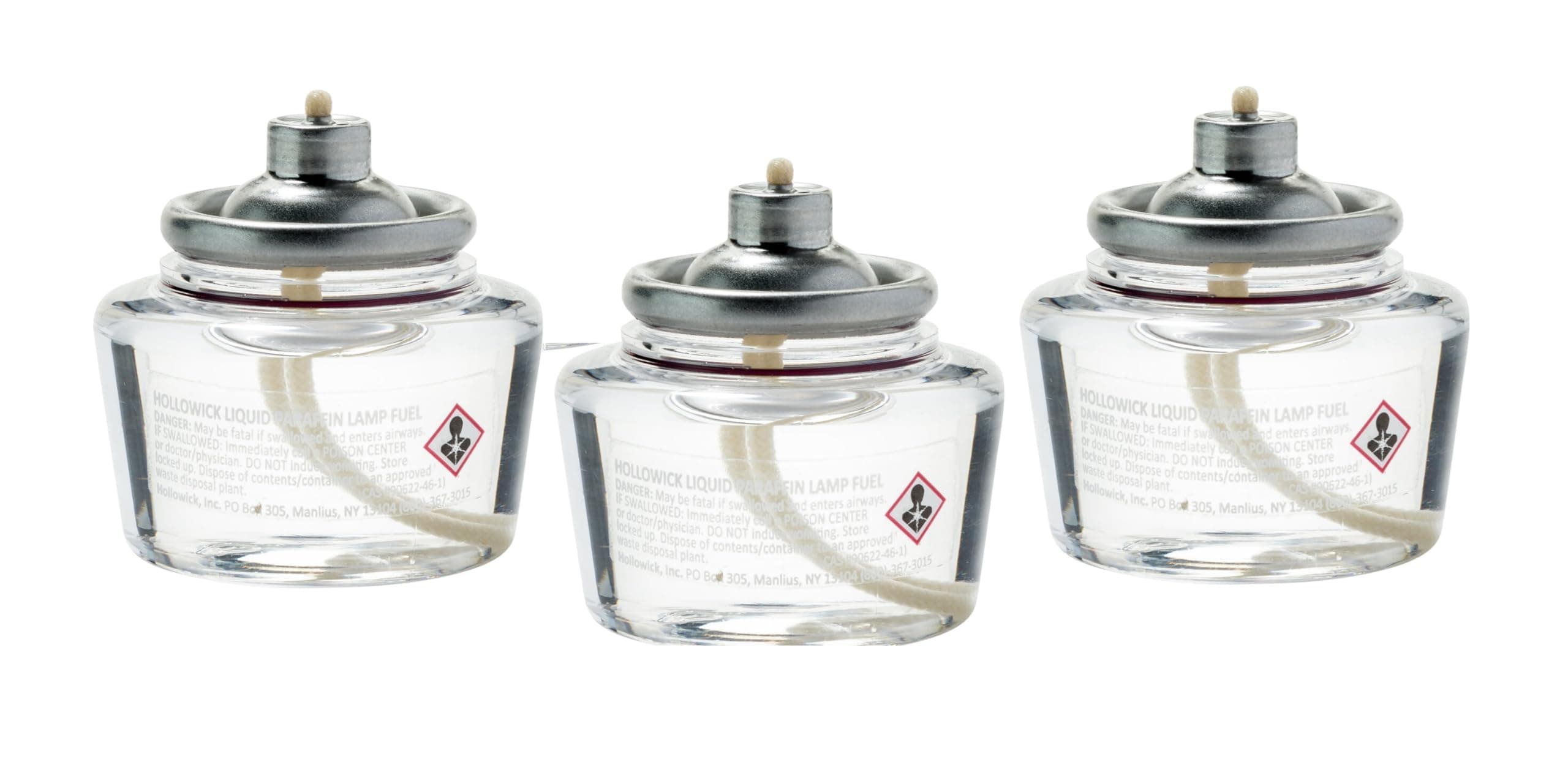 D'light Online 10 Hour Disposable Liquid Candle Smokeless Clear Liquid Candle Fuel Cartridge for Restaurant Tables and Emergency Candles - Set of 144