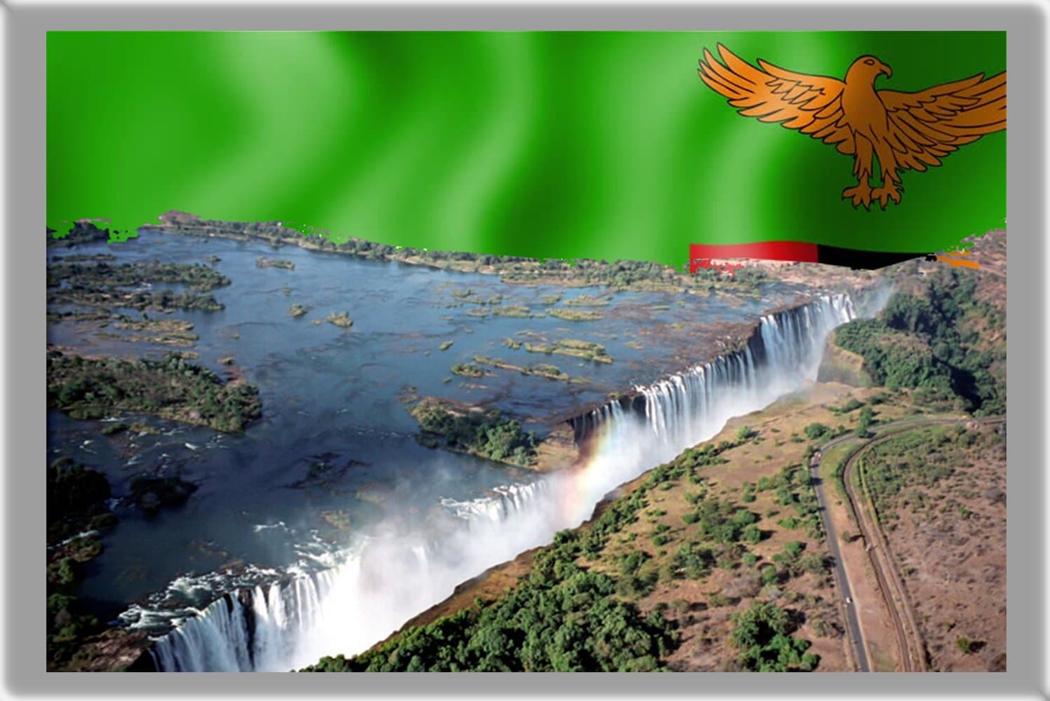 Lusaka Fridge Magnet, The Capital City of Zambia Refrigerator Magnet