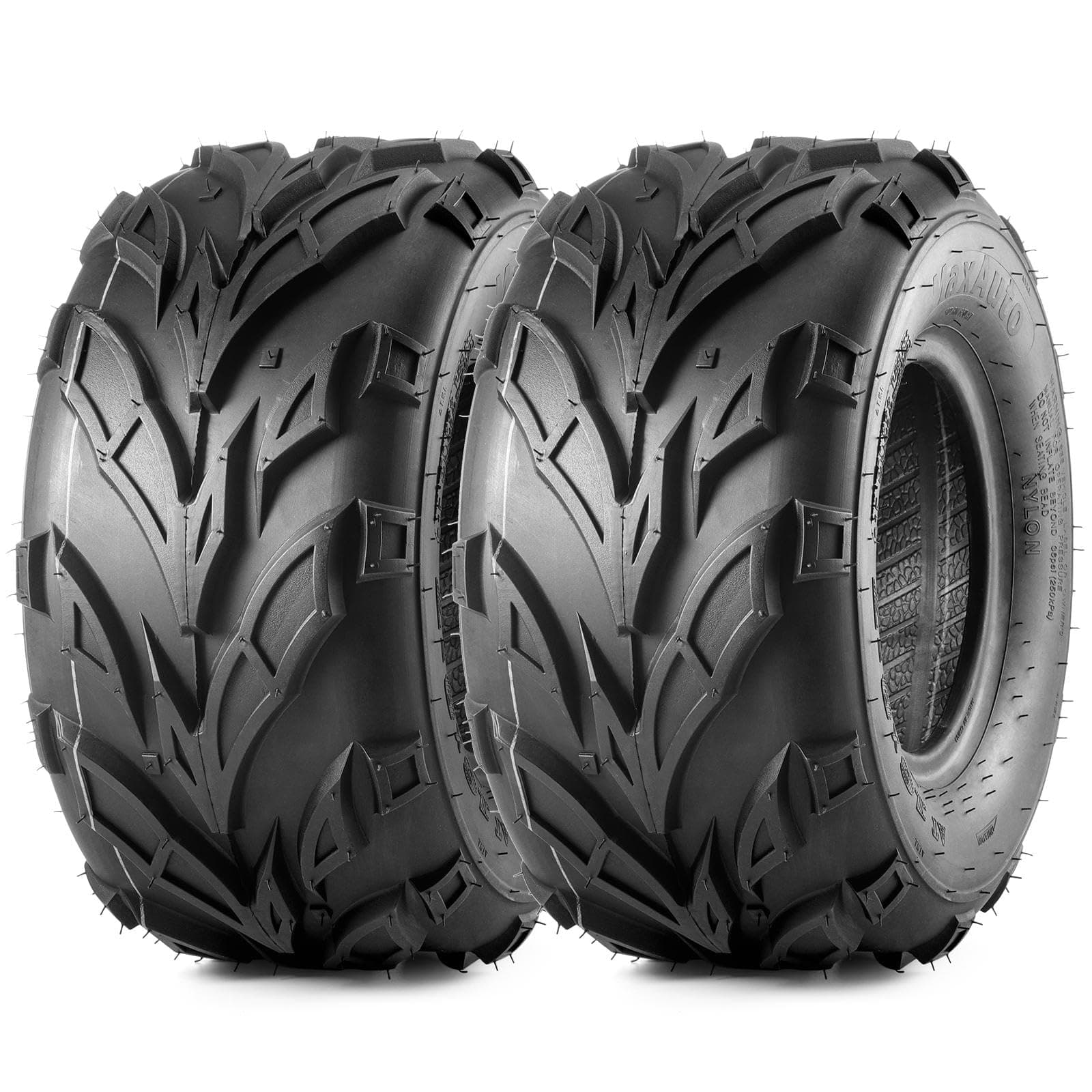 MaxAuto 16x8-7 ATV Tires 16x8x7 Go-Kart Quad Tires,6 PR Tubeless All Terrain UTV Tire, 2 Pack