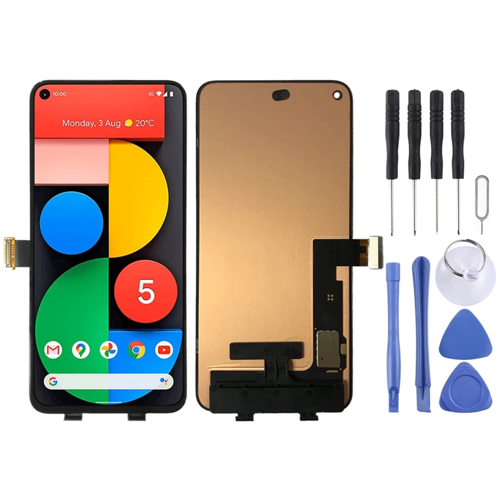 XINGCHEN Spare Parts OLED Material LCD Screen and Digitizer Full Assembly for Google Pixel 5 GD1YQ GTT9Q Replacement Parts