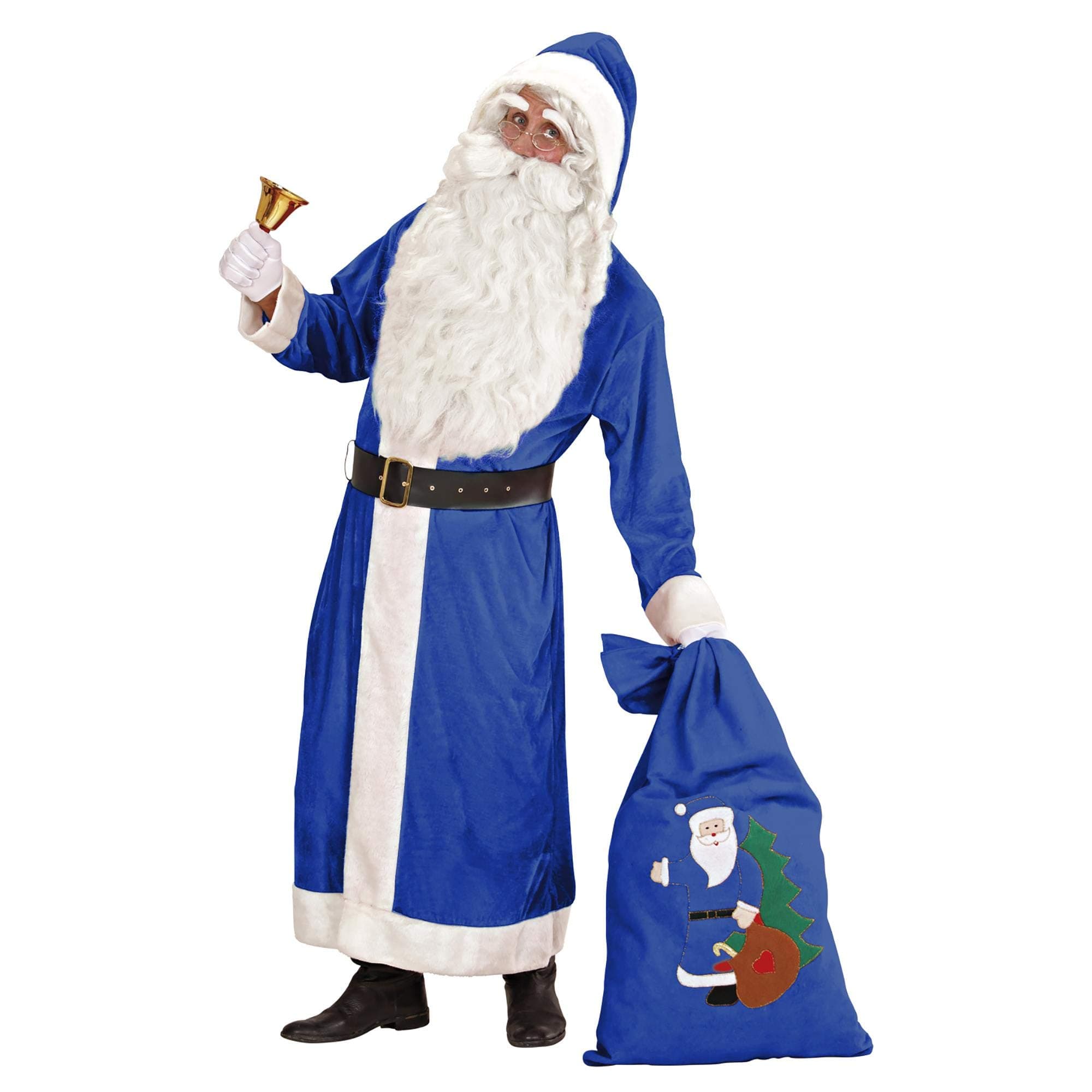 ADULT DELUXE BLUE SANTA COAT
