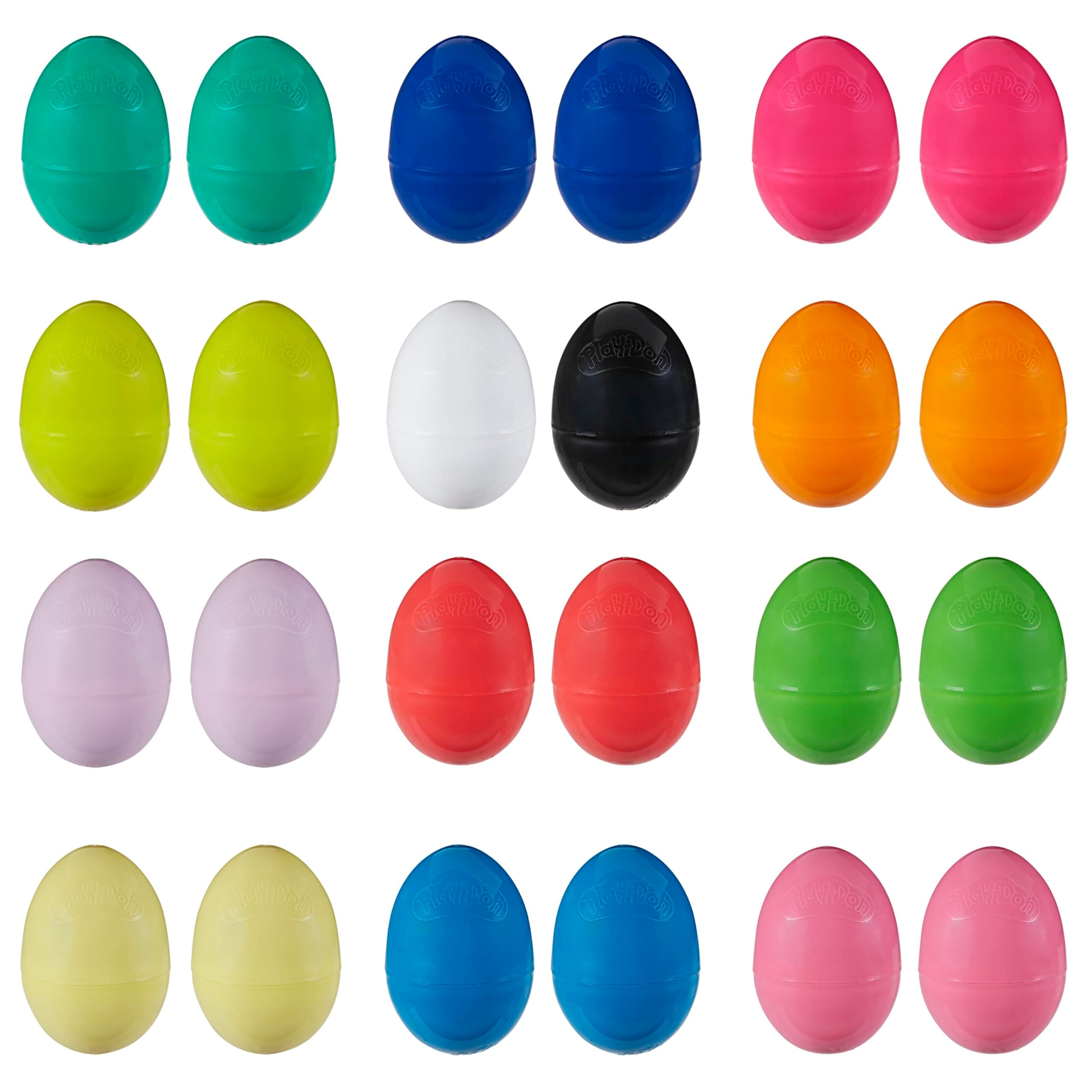 PLAY-DOH Play-Doh Eggs 24-Pack of Non-Toxic Modeling Compound for Kids 2 Years and Up for Party Favors, Easter Basket Stuffers, Pinata Toys, and More