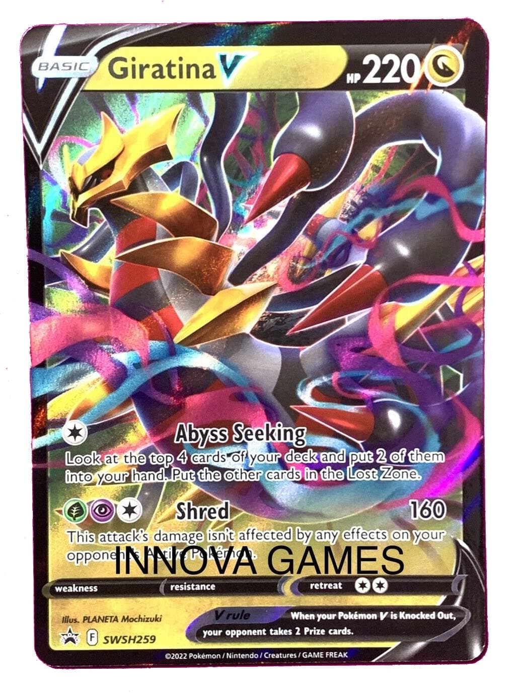 Pokemon Pok mon - Giratina V SWSH259 Lost Origin - Black Star Promo - Holo Foil Card