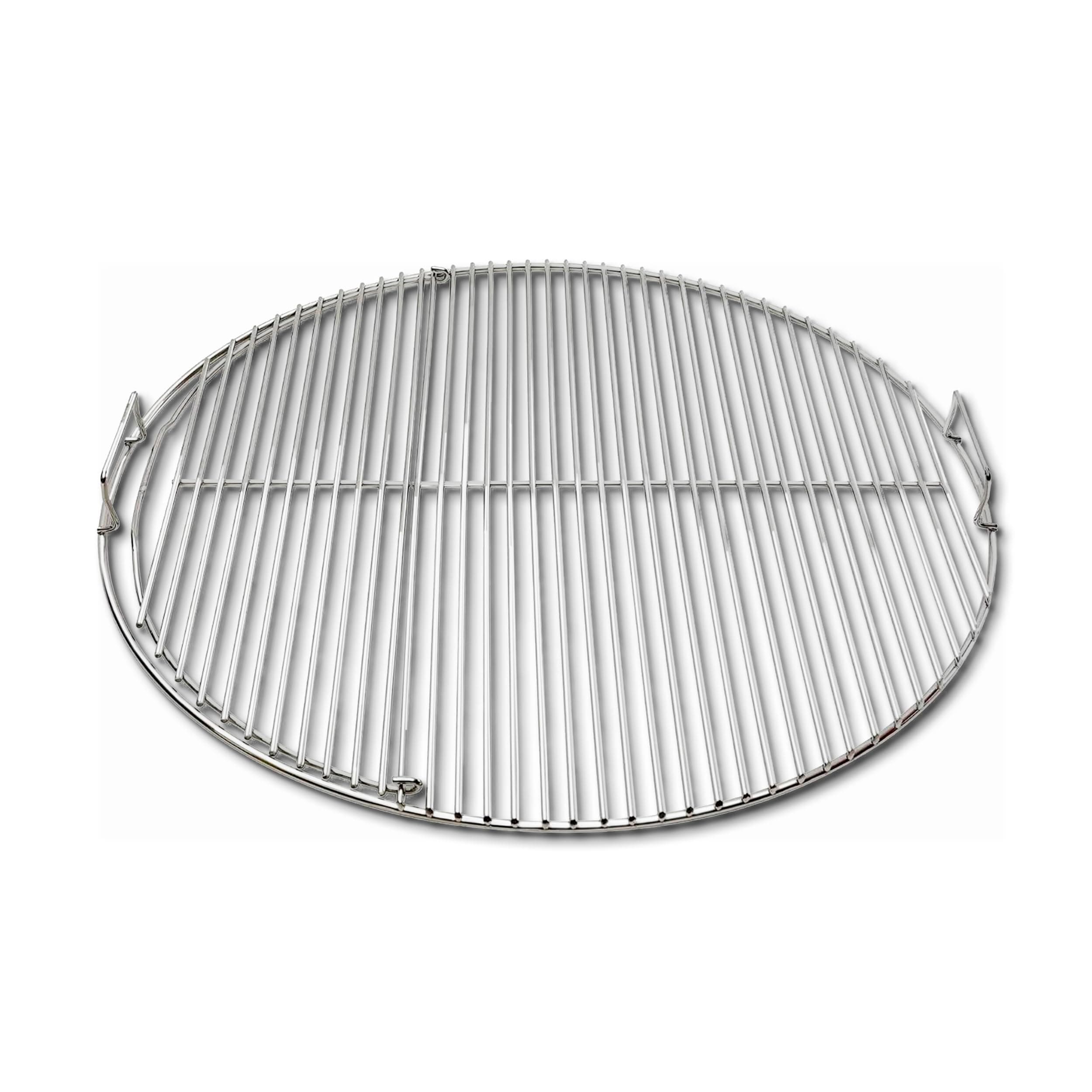 Slow 'N Sear SnS Grills ‘N Easy Spin Charcoal Grill Cooking Grate, 2-Zone Stainless Steel Hinged Replacement - Tailgating & Backyard Cooking - 24” Inches