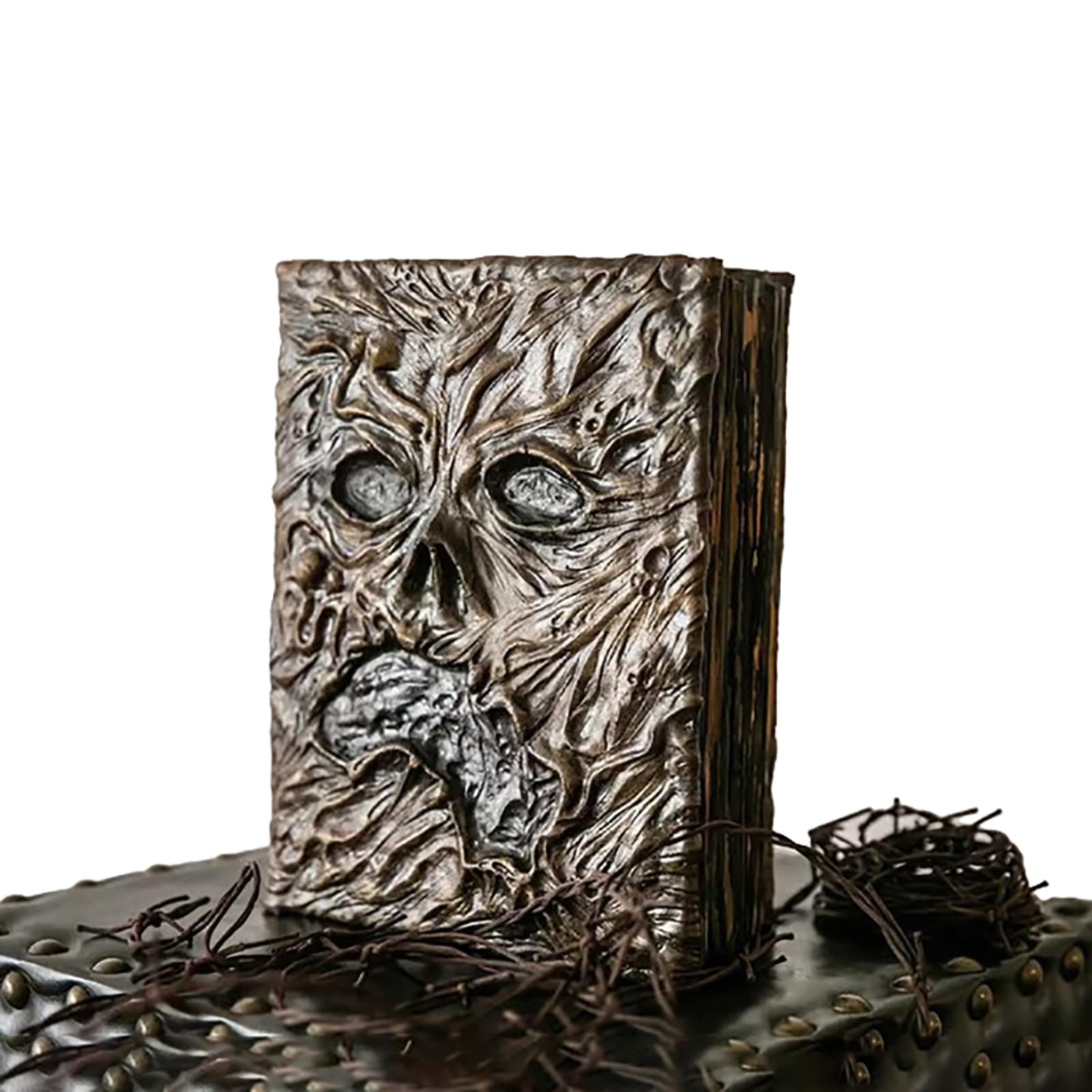 CYISONAL Necronomicon Dark Magic Book Evil Dead Necronomicon Book Demon Evil Dead Summon Book Altar Ceremony Prop Book for Collection Decor Living Room Desktop 25 x 15 cm (LACW3691-A)