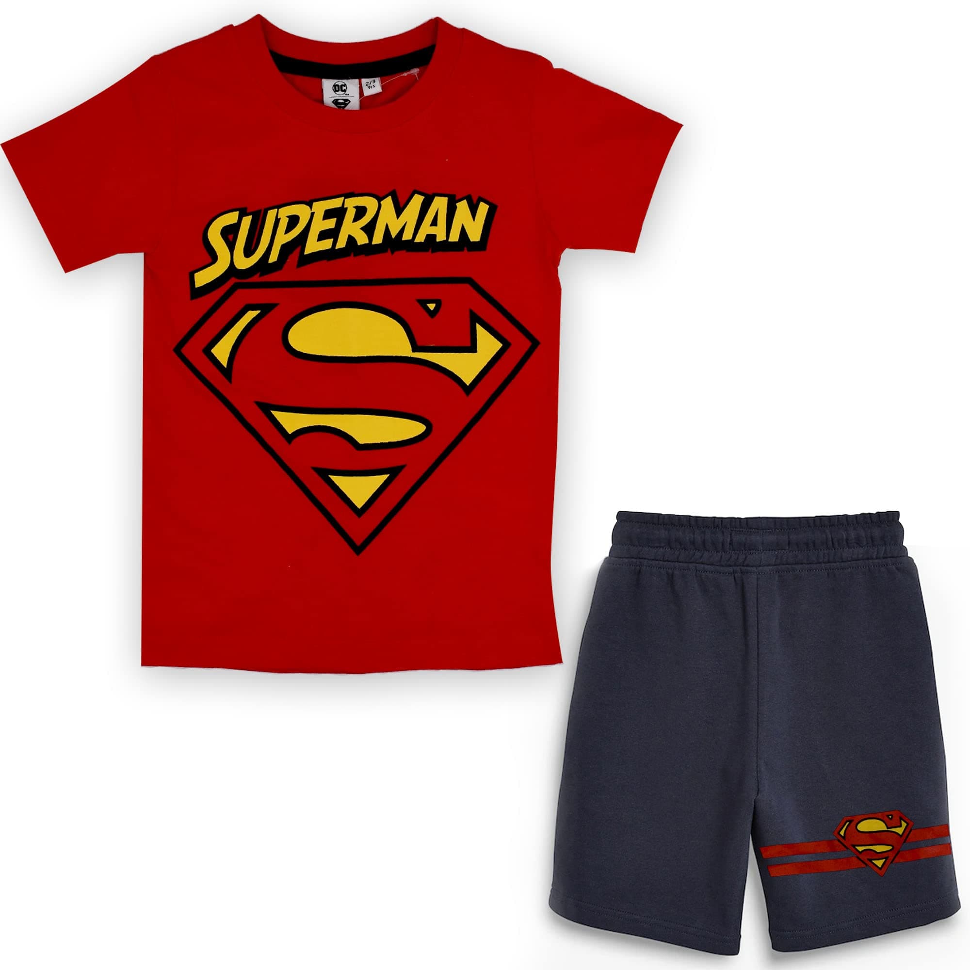 Pierre Donna Boys Superman T-Shirt and Shorts Set - Stylish, Comfortable, and Perfect for Summer